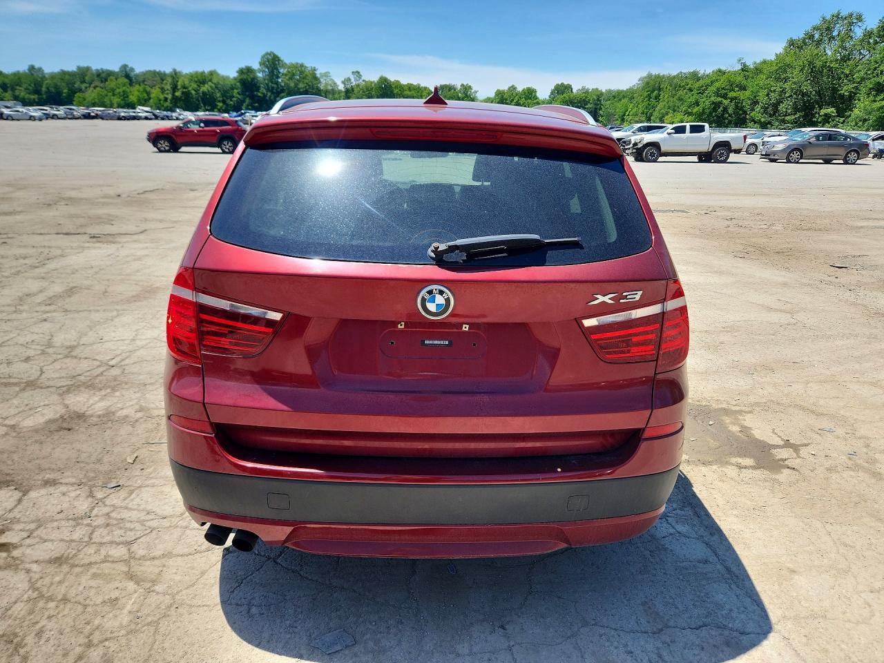 2011 Bmw X3 Xdrive28i Burgundy vin: 5UXWX5C56BL706934