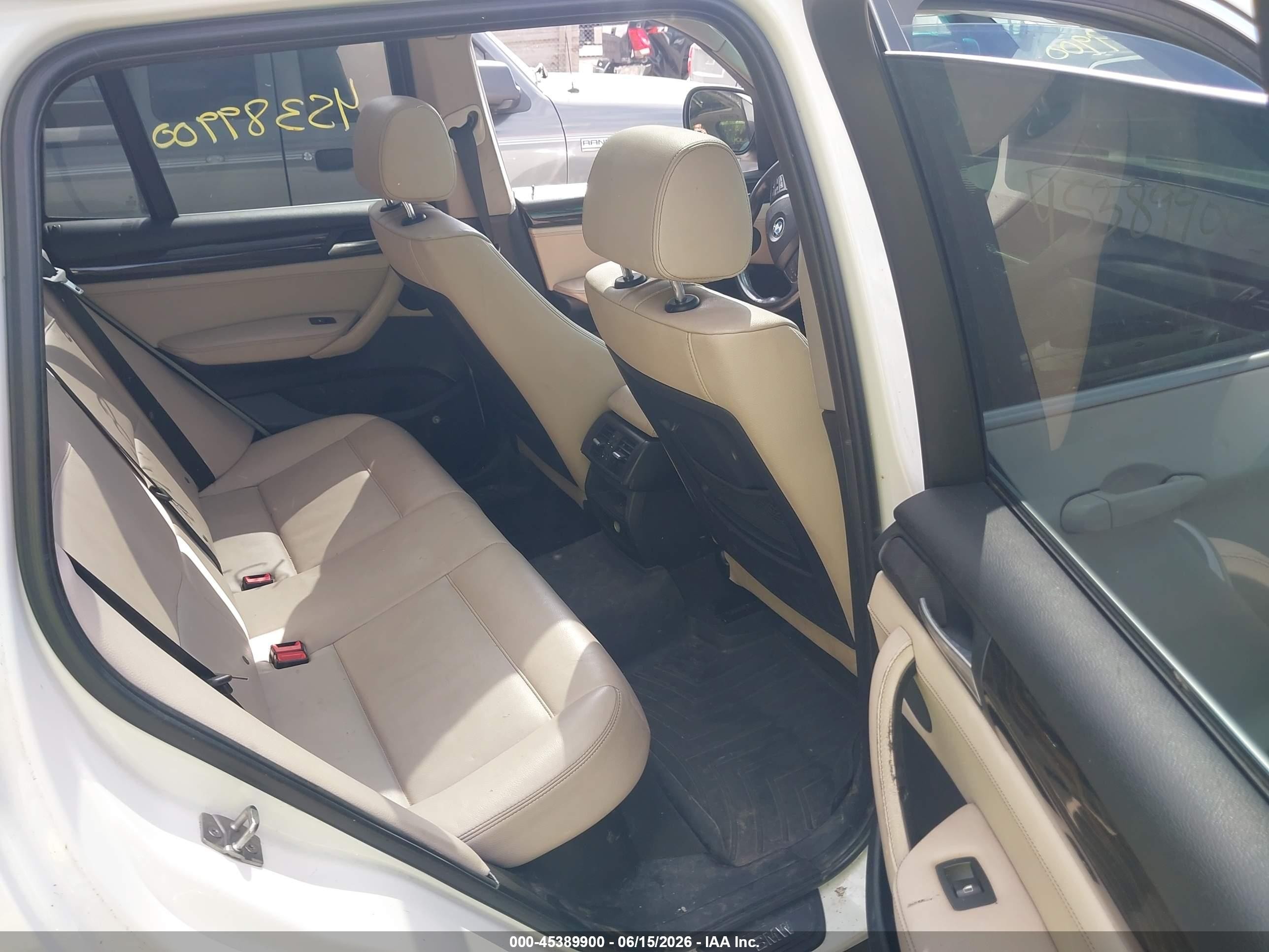 2011 Bmw X3 Xdrive28i White vin: 5UXWX5C56BL711485