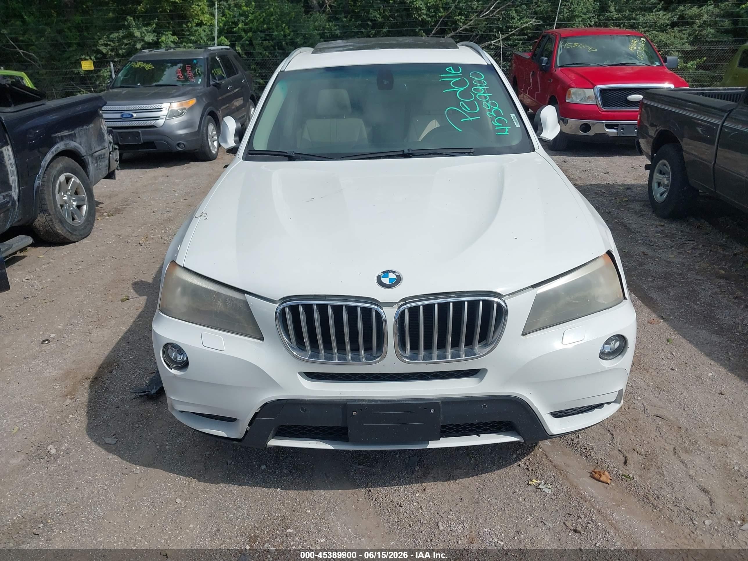 2011 Bmw X3 Xdrive28i White vin: 5UXWX5C56BL711485