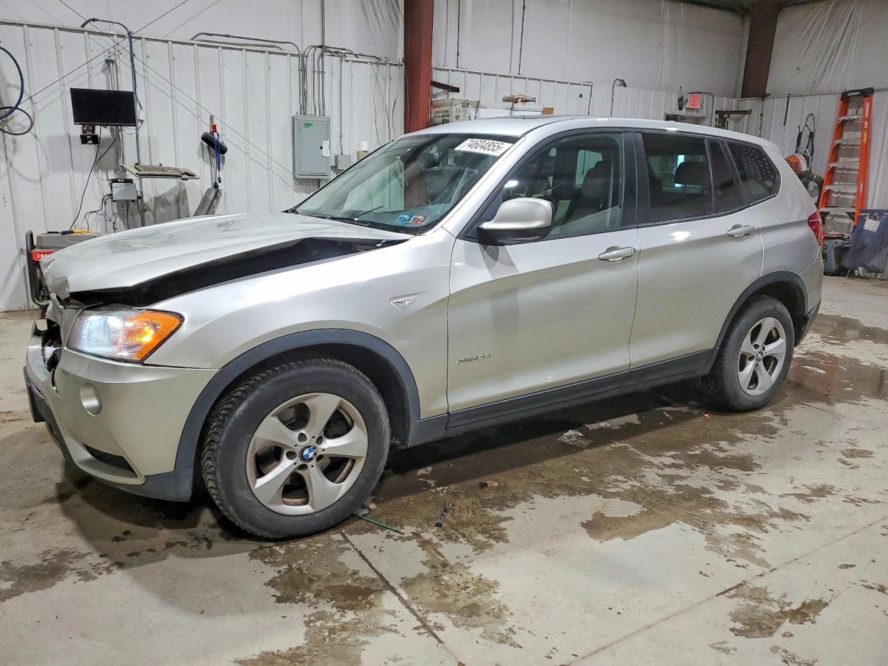 2011 Bmw X3 Xdrive28i Silver vin: 5UXWX5C56BL712314