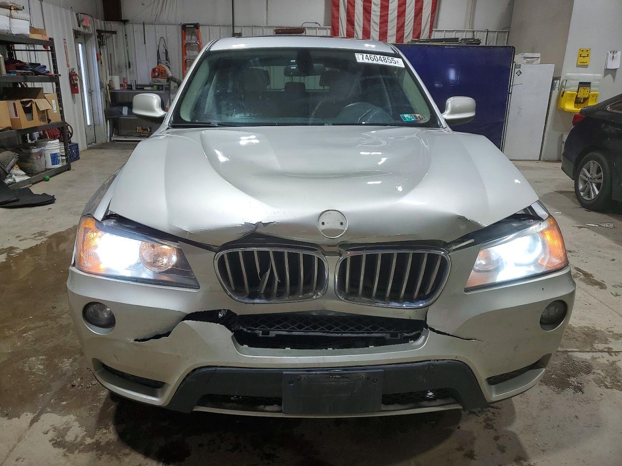 2011 Bmw X3 Xdrive28i Silver vin: 5UXWX5C56BL712314