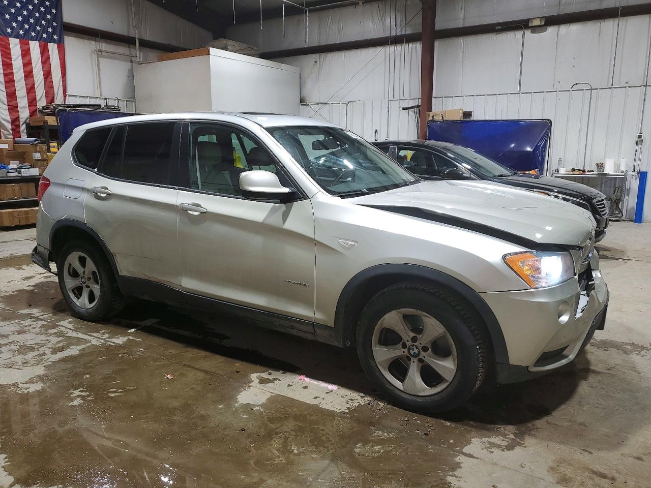 2011 Bmw X3 Xdrive28i Silver vin: 5UXWX5C56BL712314