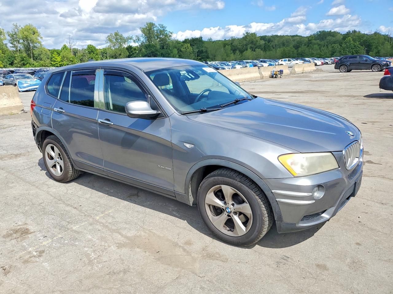 2011 Bmw X3 Xdrive28i Gray vin: 5UXWX5C56BL712345