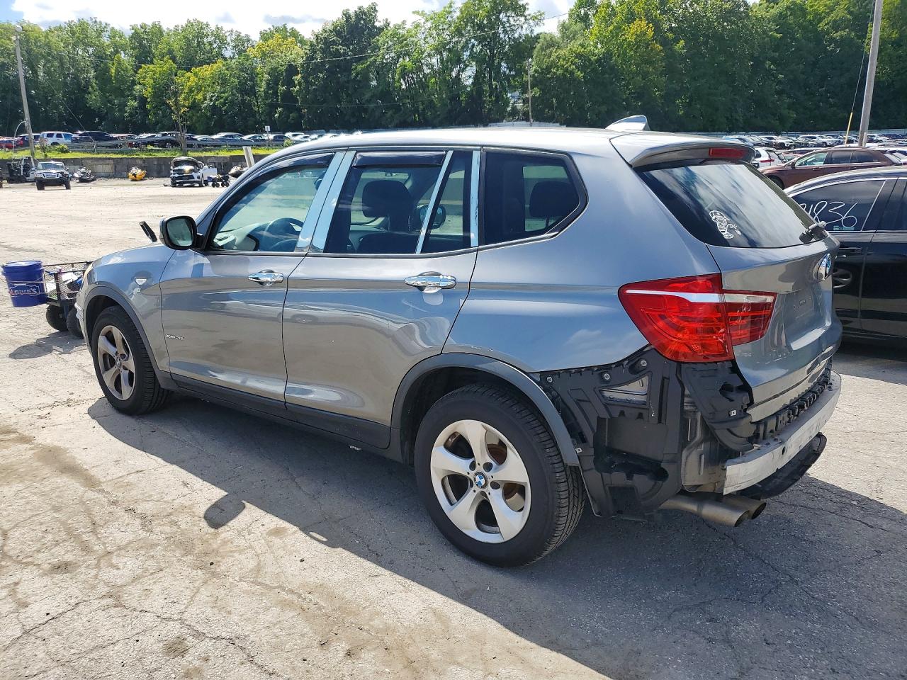 2011 Bmw X3 Xdrive28i Gray vin: 5UXWX5C56BL712345