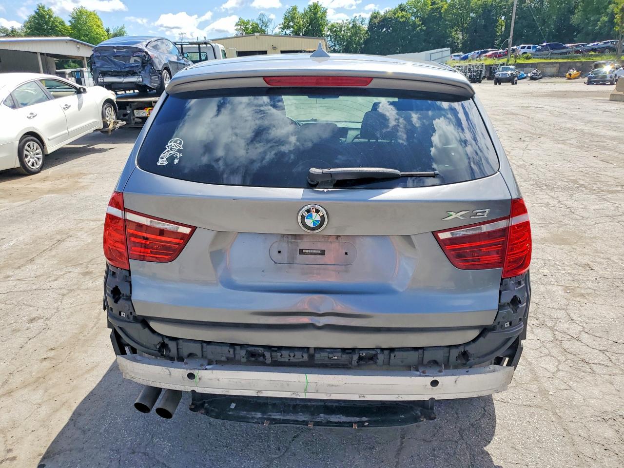 2011 Bmw X3 Xdrive28i Gray vin: 5UXWX5C56BL712345
