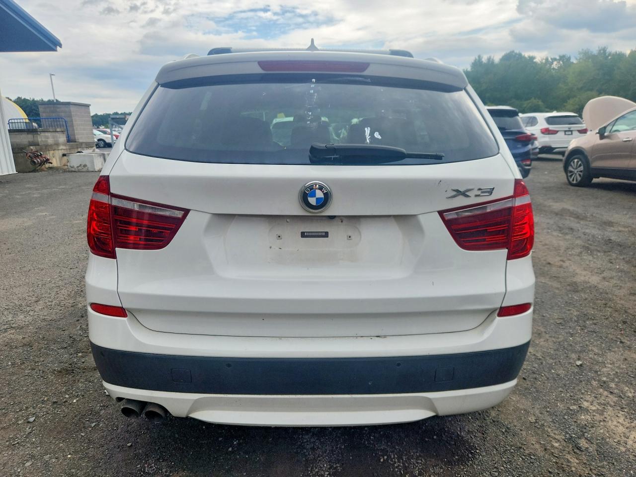 2011 Bmw X3 Xdrive28i White vin: 5UXWX5C56BL716217