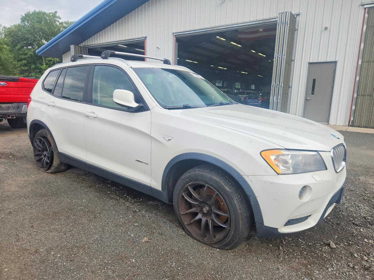 2011 Bmw X3 Xdrive28i White vin: 5UXWX5C56BL716217
