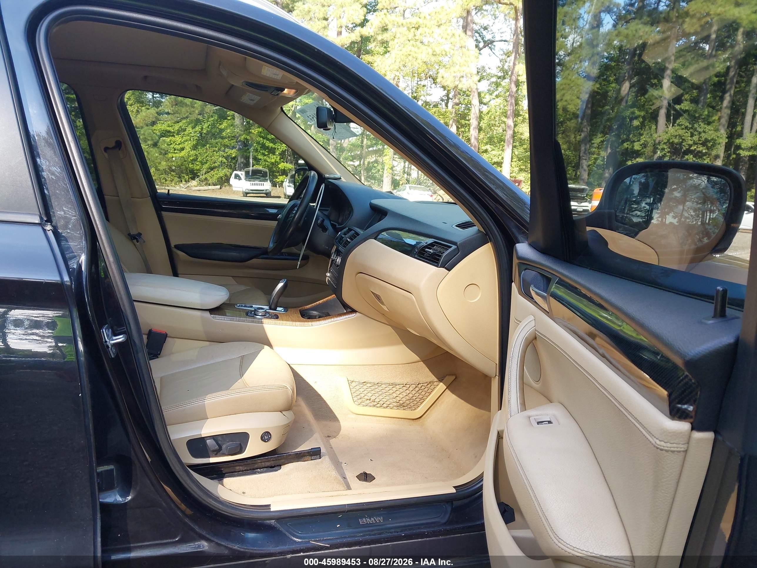 2011 Bmw X3 Xdrive28i Black vin: 5UXWX5C56BLK59389