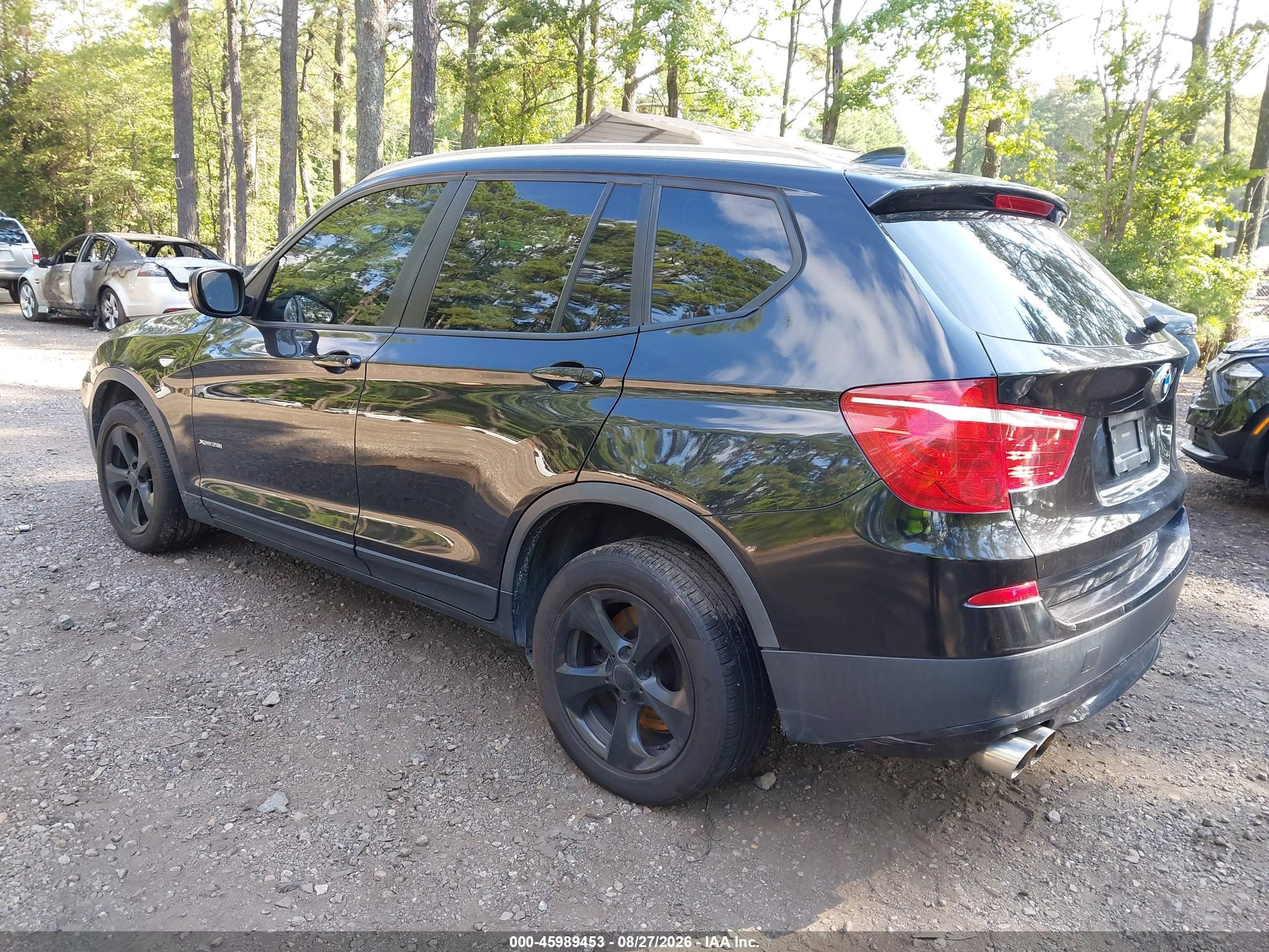 2011 Bmw X3 Xdrive28i Black vin: 5UXWX5C56BLK59389