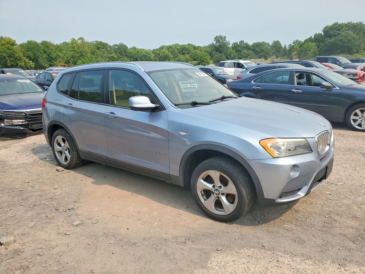 2012 Bmw X3 Xdrive28i Blue vin: 5UXWX5C56CL727428