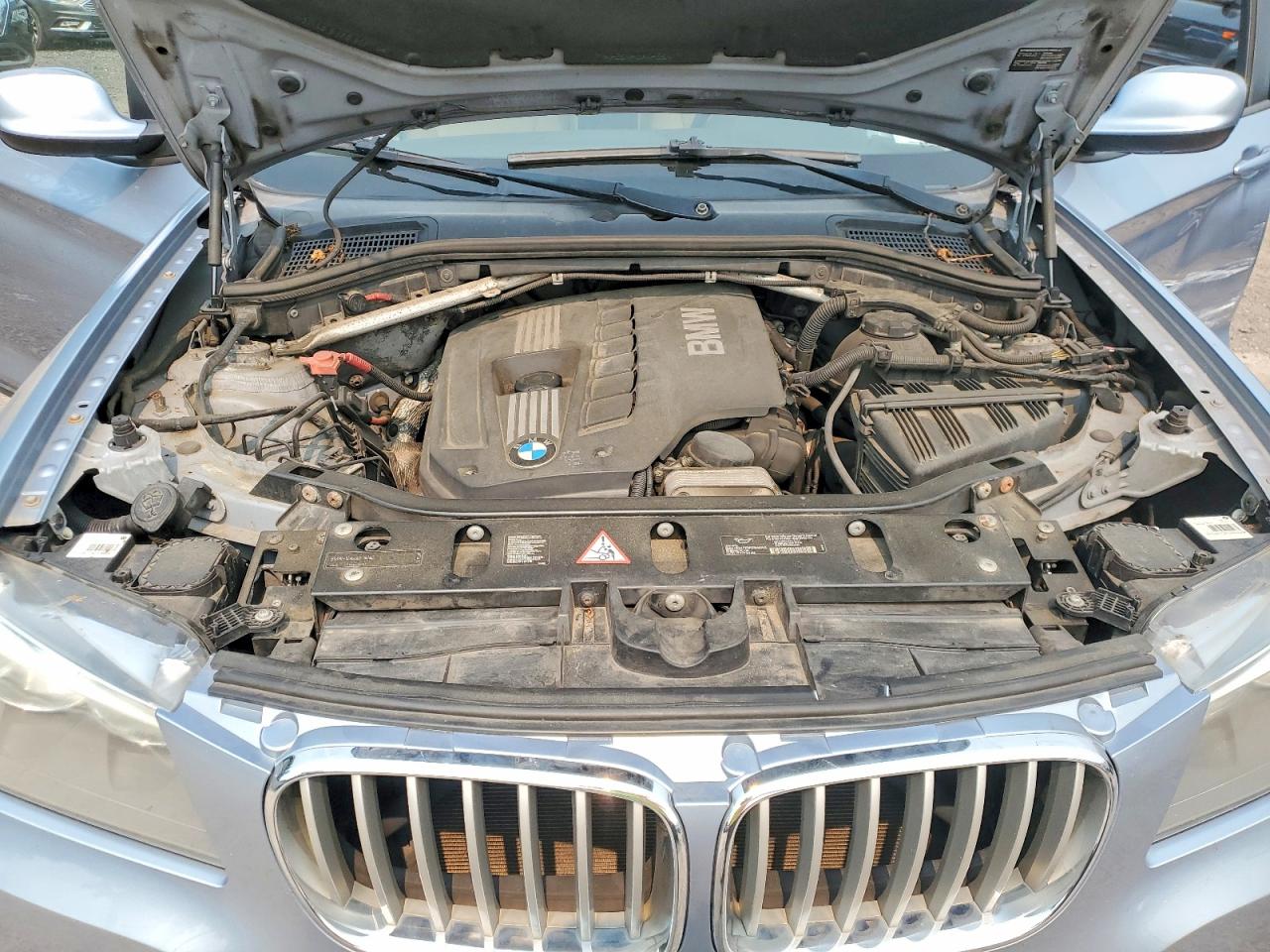 2012 Bmw X3 Xdrive28i Blue vin: 5UXWX5C56CL727428