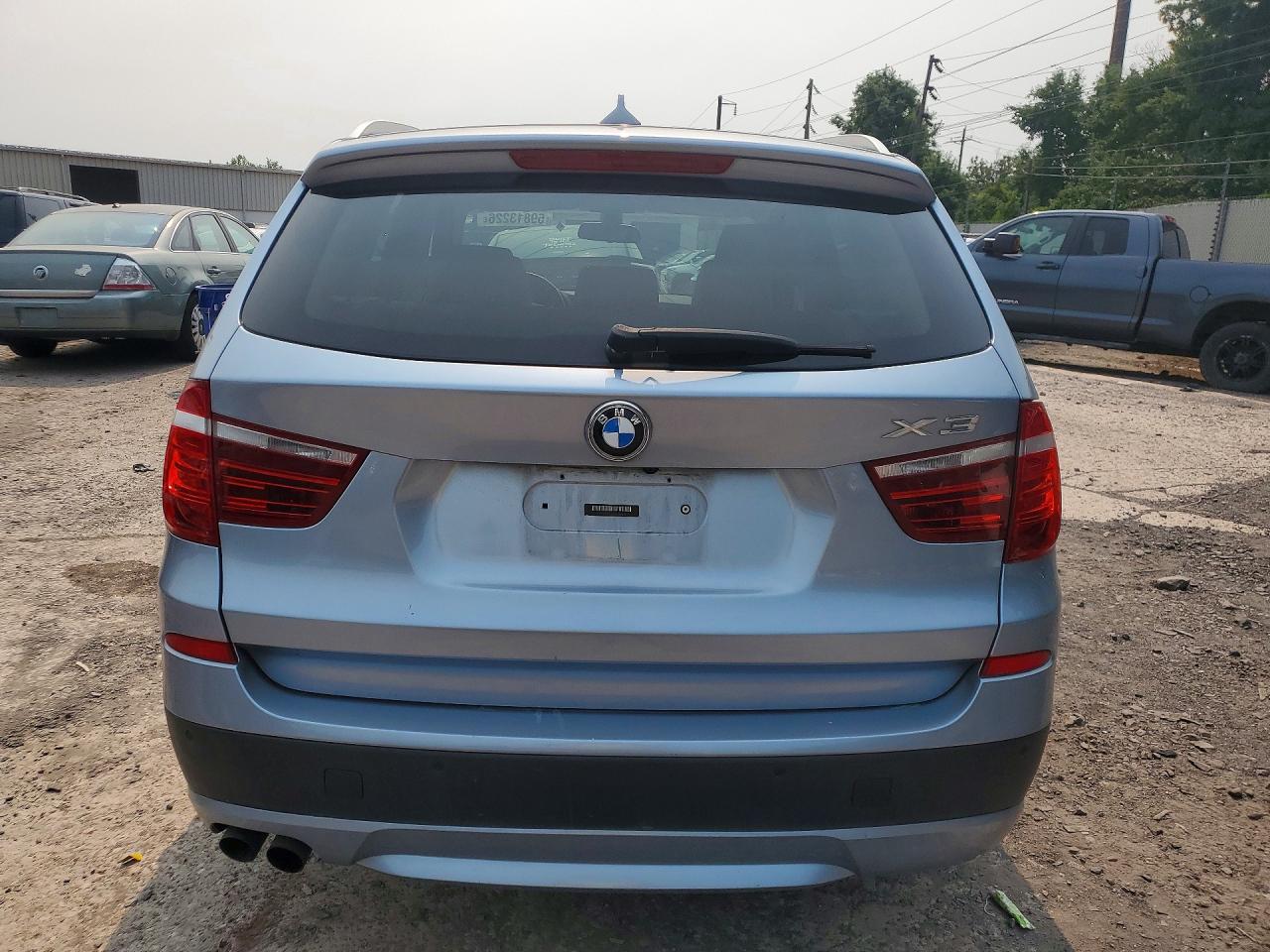 2012 Bmw X3 Xdrive28i Blue vin: 5UXWX5C56CL727428