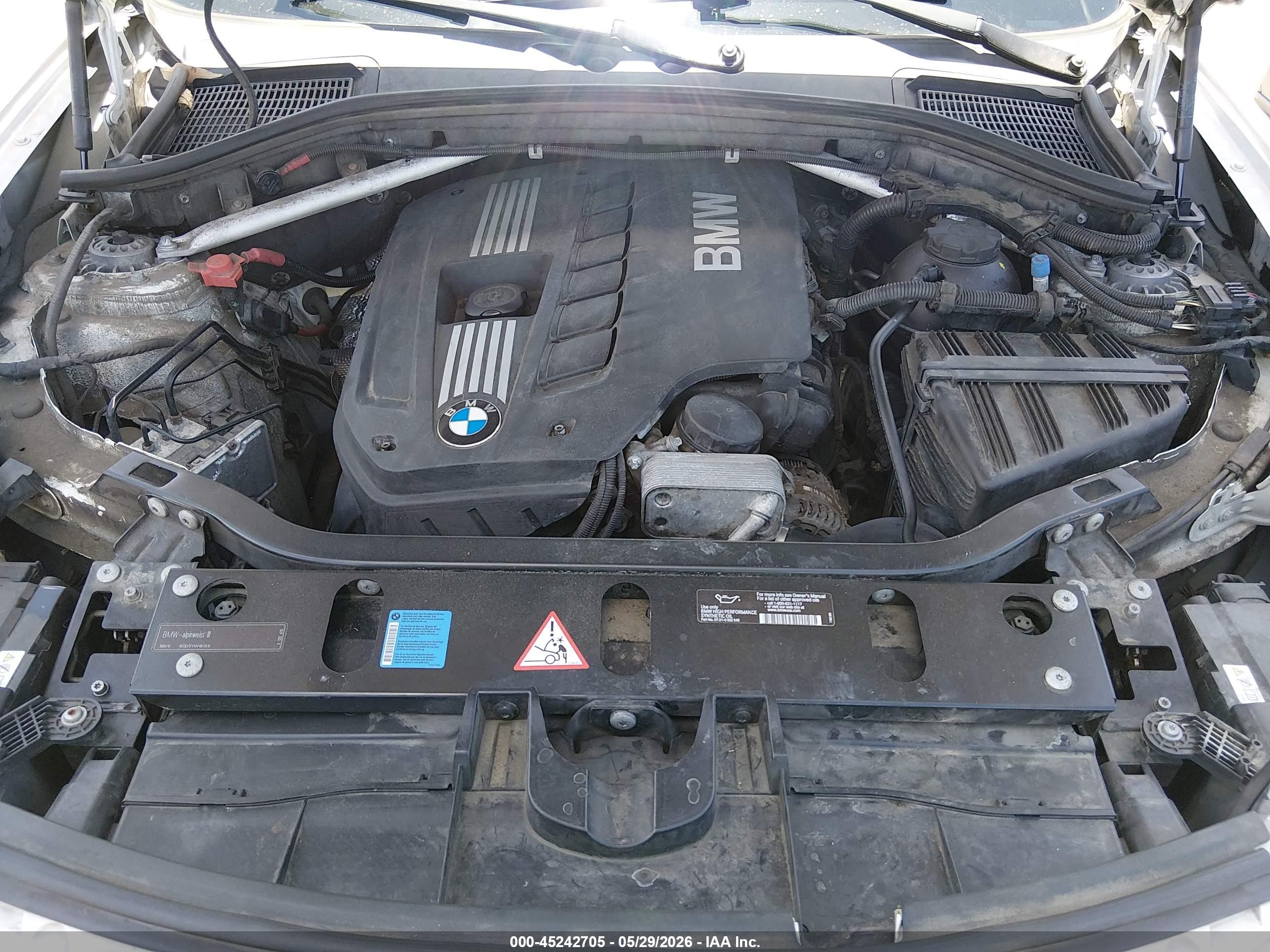 2011 Bmw X3 Xdrive28i Белый vin: 5UXWX5C57BL700706