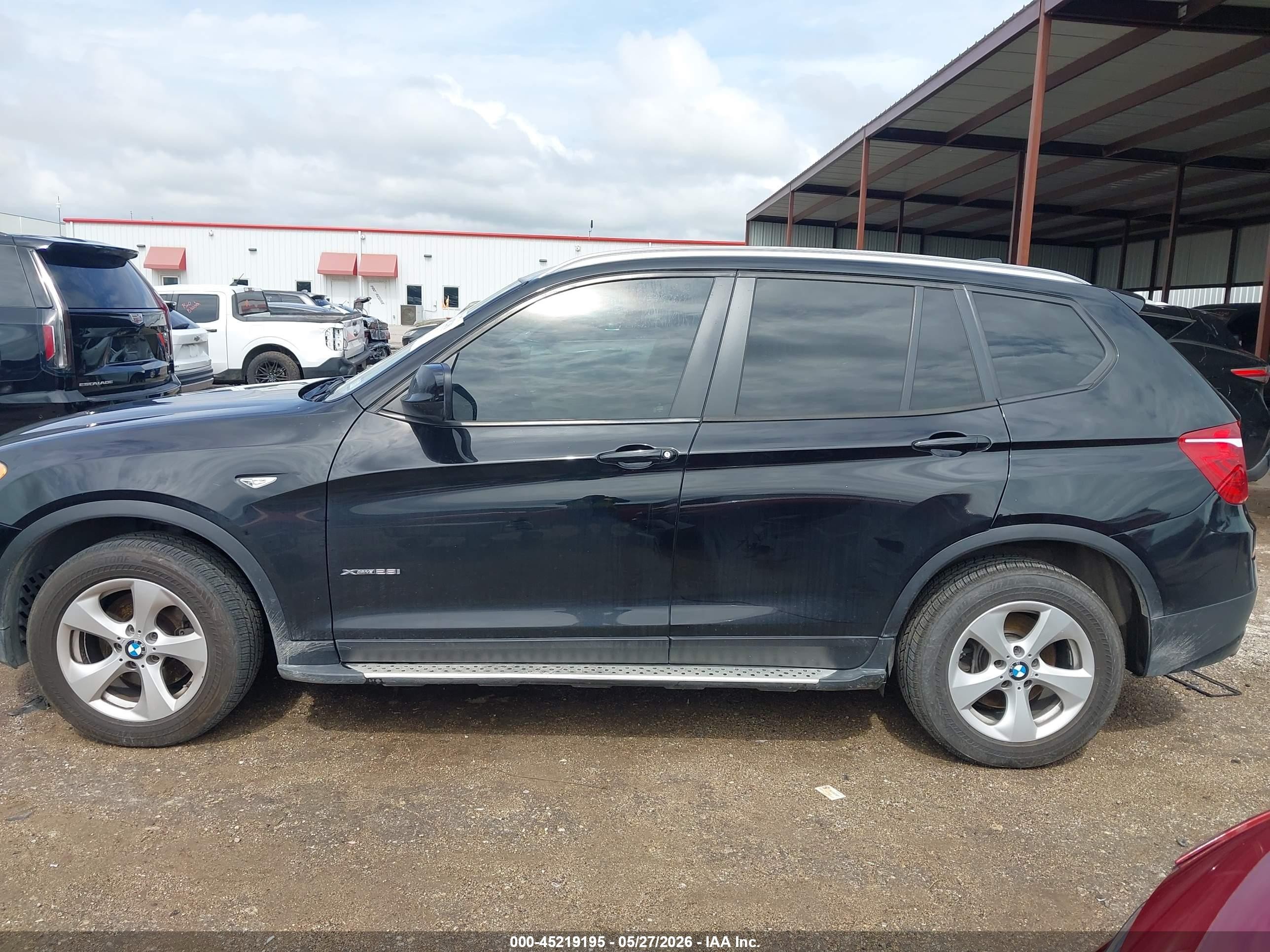 2011 Bmw X3 Xdrive28i Black vin: 5UXWX5C57BL714735