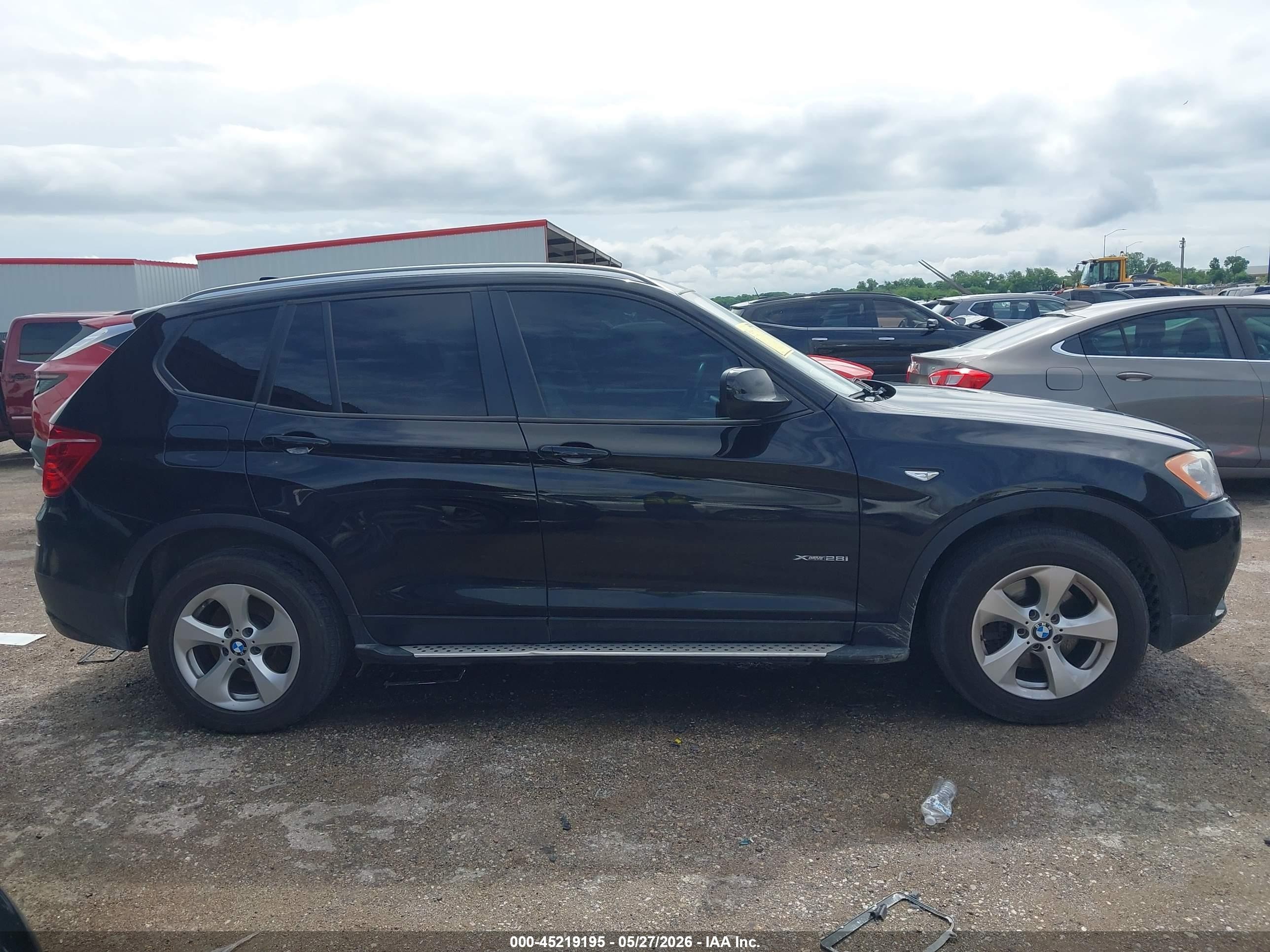 2011 Bmw X3 Xdrive28i Black vin: 5UXWX5C57BL714735