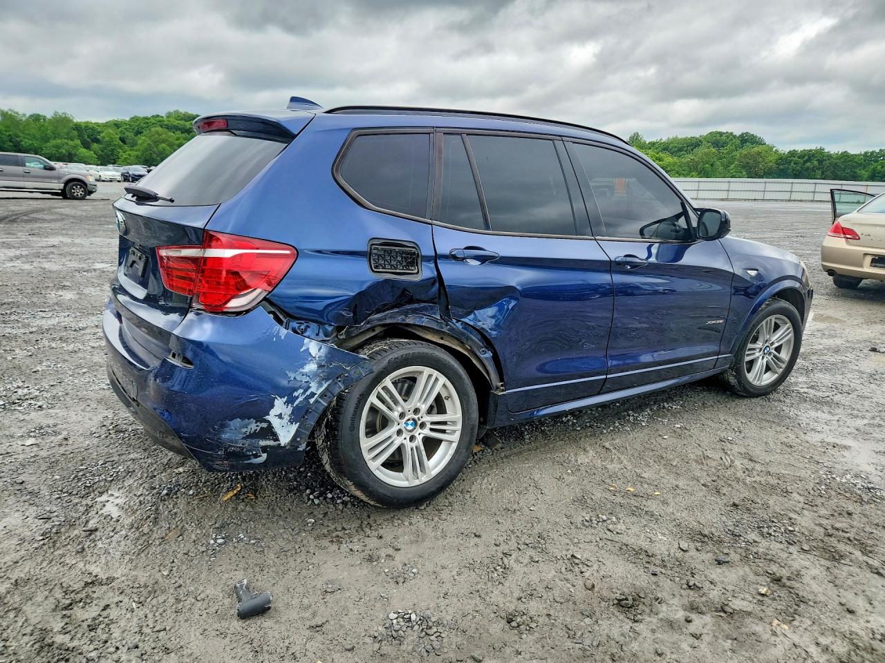 2012 Bmw X3 Xdrive28i Blue vin: 5UXWX5C57CL718298