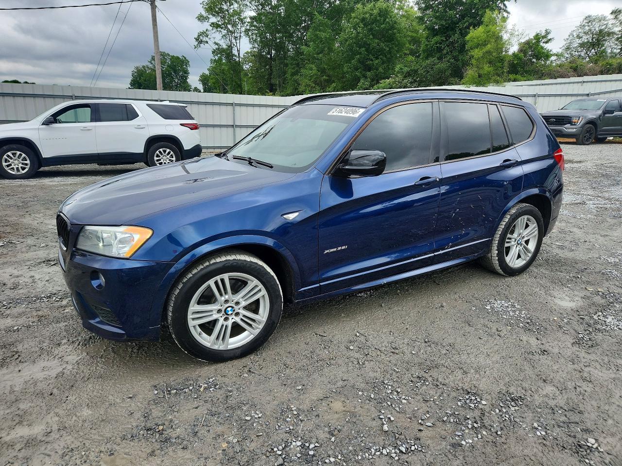 2012 Bmw X3 Xdrive28i Blue vin: 5UXWX5C57CL718298