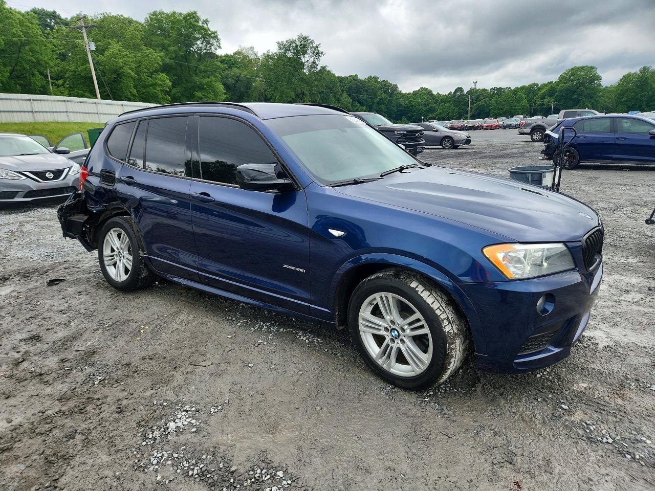 2012 Bmw X3 Xdrive28i Blue vin: 5UXWX5C57CL718298