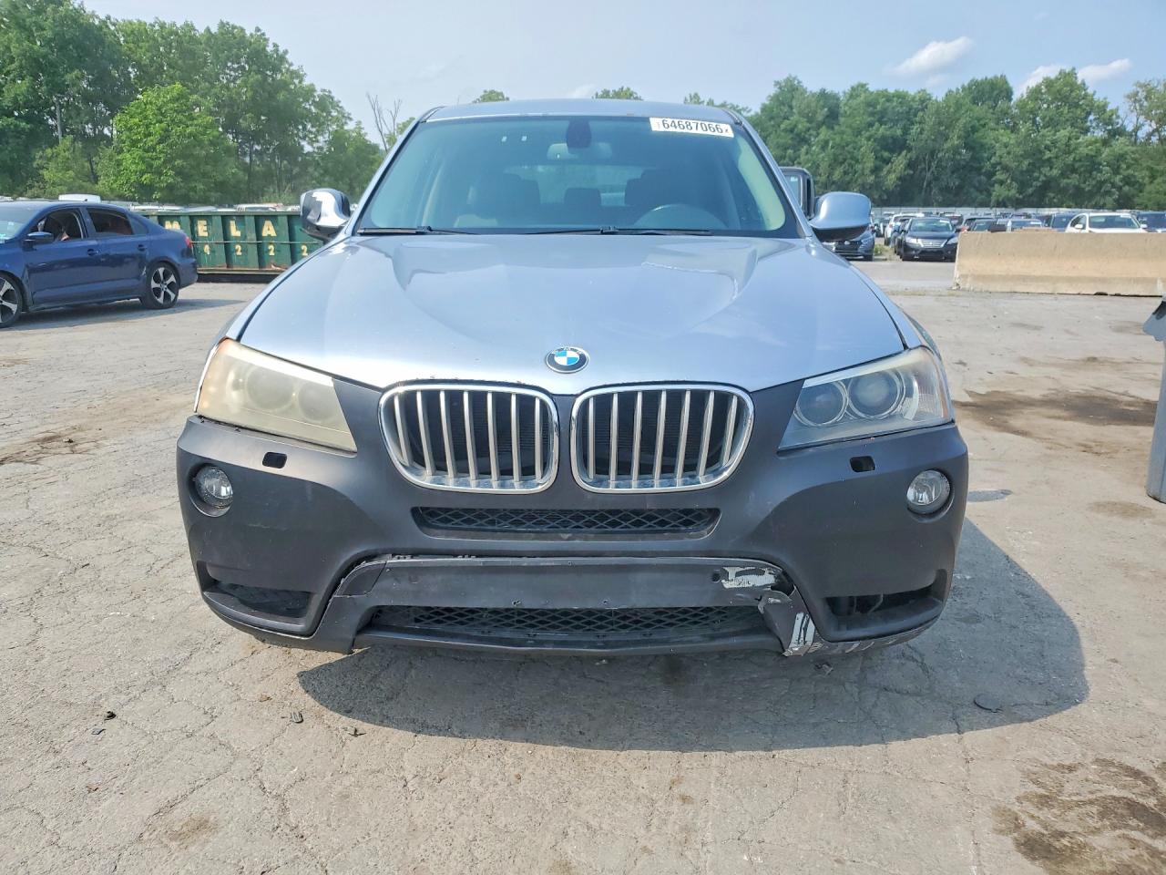 2012 Bmw X3 Xdrive28i Blue vin: 5UXWX5C57CL721833