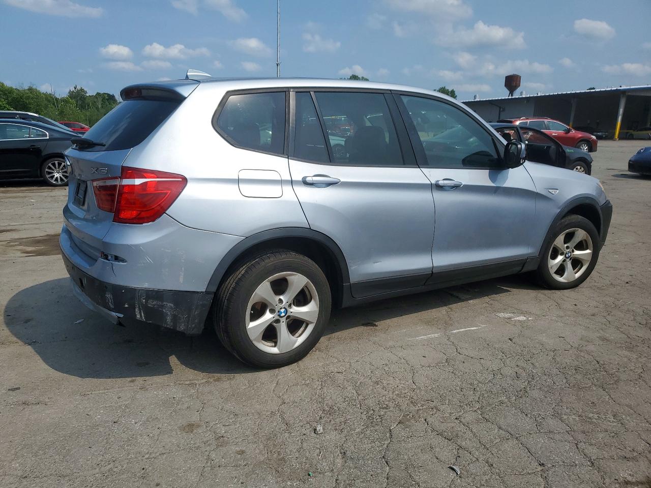 2012 Bmw X3 Xdrive28i Blue vin: 5UXWX5C57CL721833