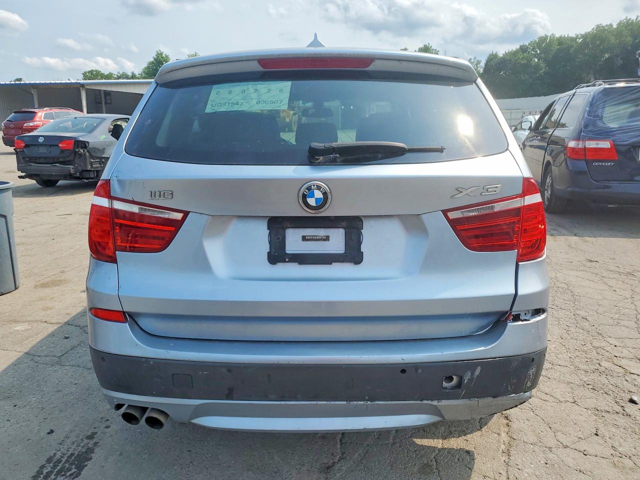 2012 Bmw X3 Xdrive28i Blue vin: 5UXWX5C57CL721833