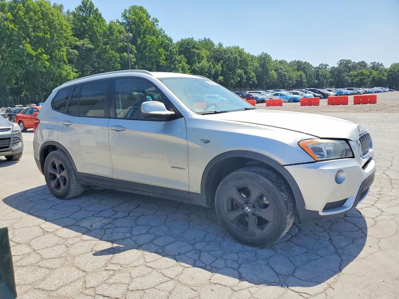 2012 Bmw X3 Xdrive28i Silver vin: 5UXWX5C57CL724800