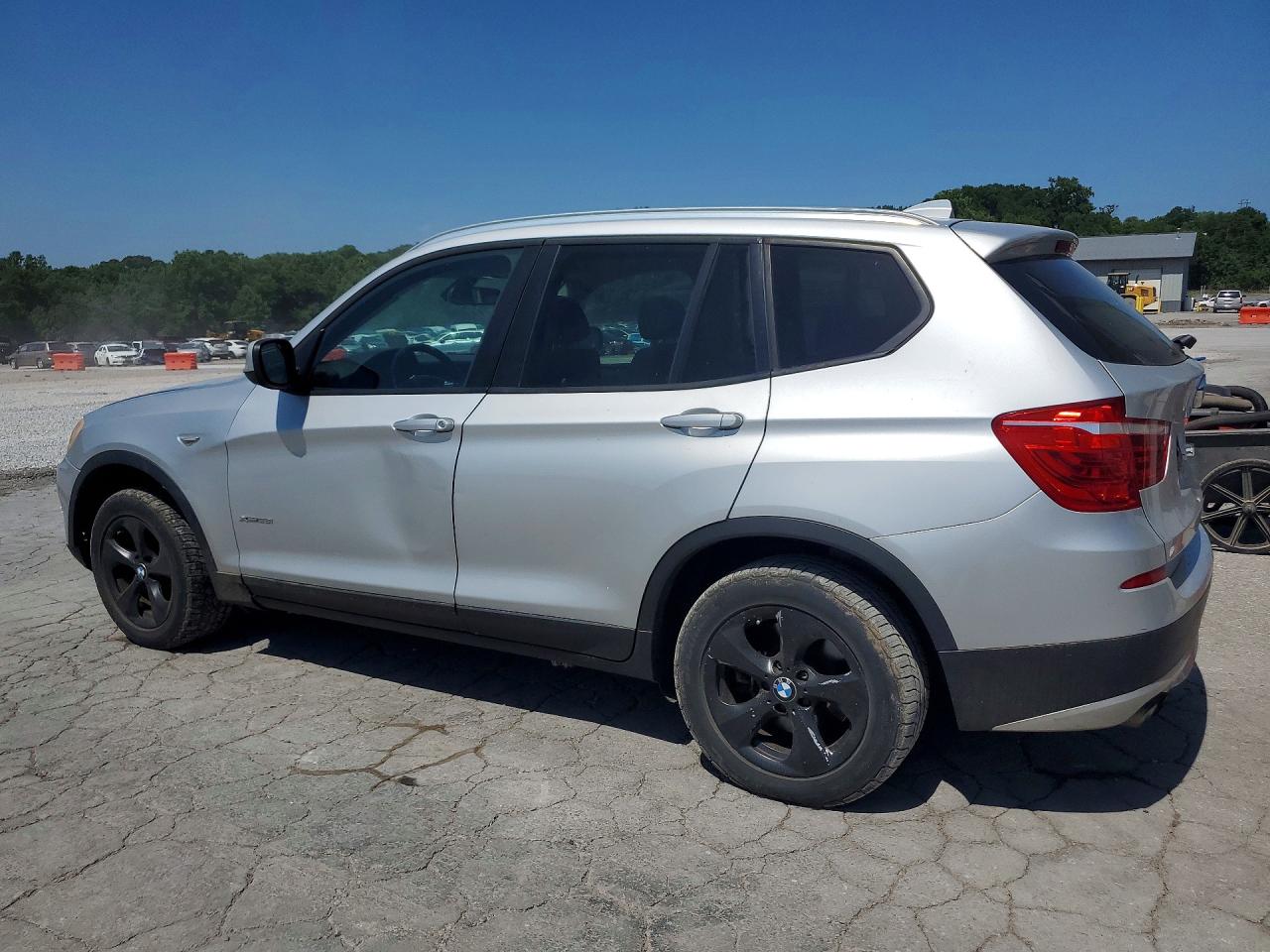 2012 Bmw X3 Xdrive28i Silver vin: 5UXWX5C57CL724800