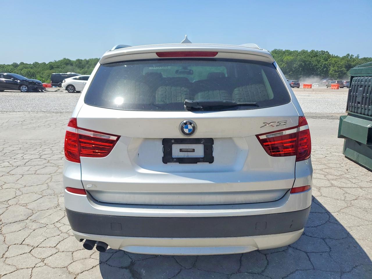 2012 Bmw X3 Xdrive28i Silver vin: 5UXWX5C57CL724800