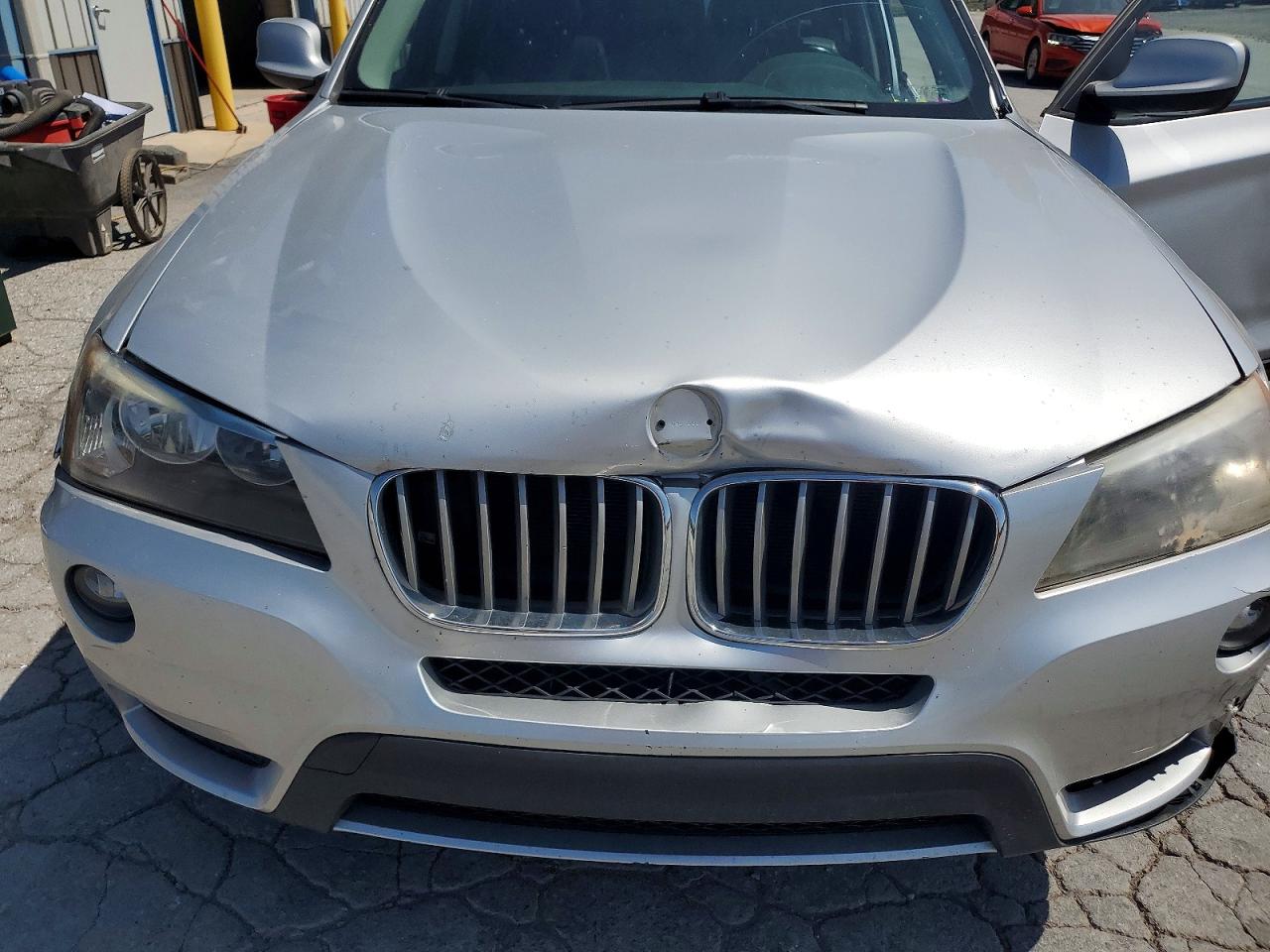 2012 Bmw X3 Xdrive28i Silver vin: 5UXWX5C57CL724800
