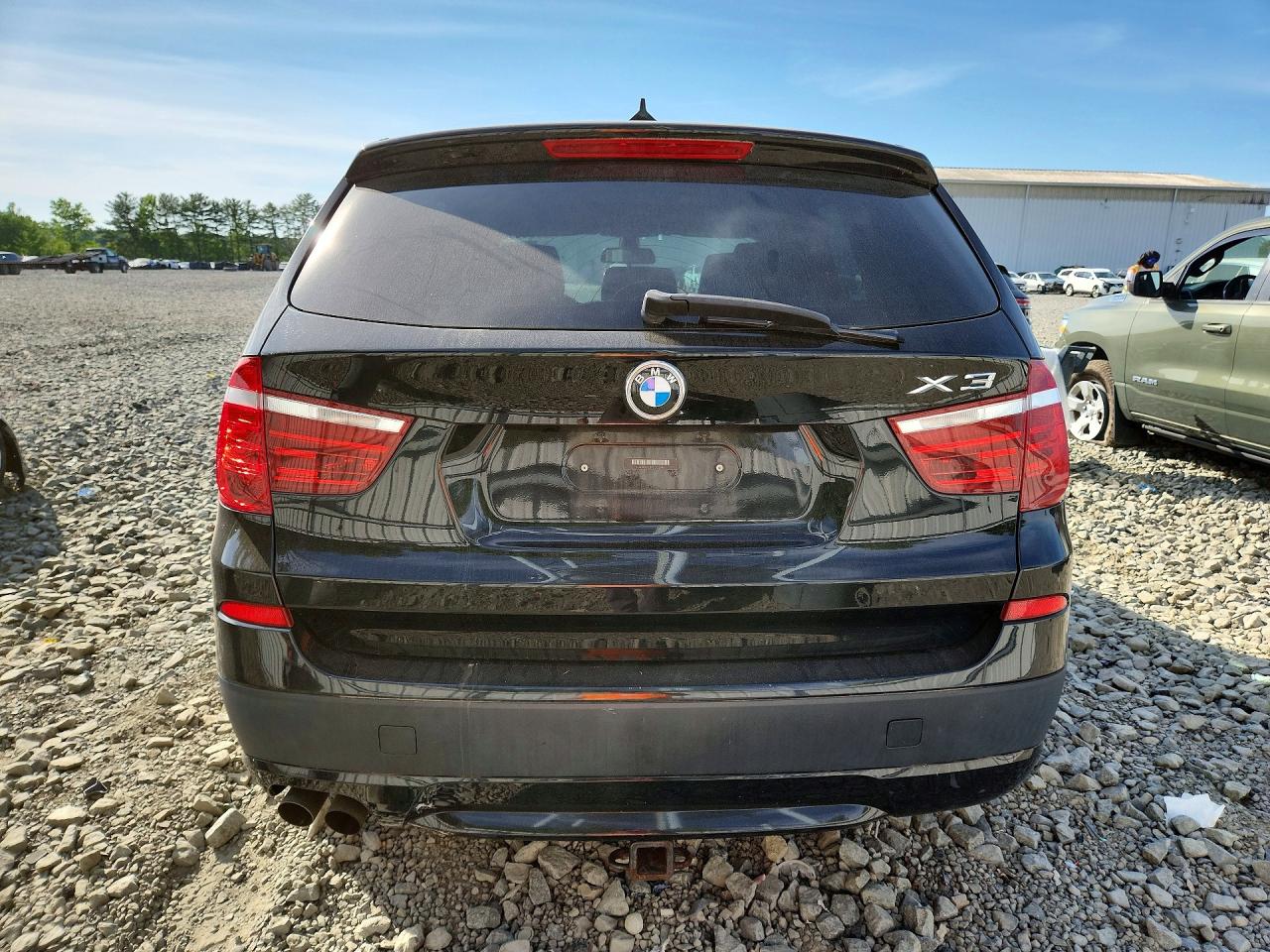 2012 Bmw X3 Black vin: 5UXWX5C57CL725946