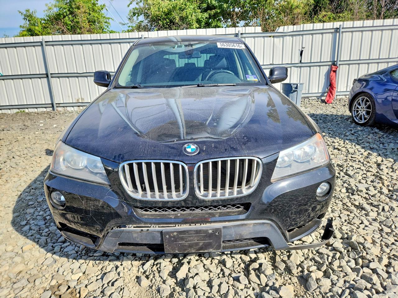 2012 Bmw X3 Black vin: 5UXWX5C57CL725946