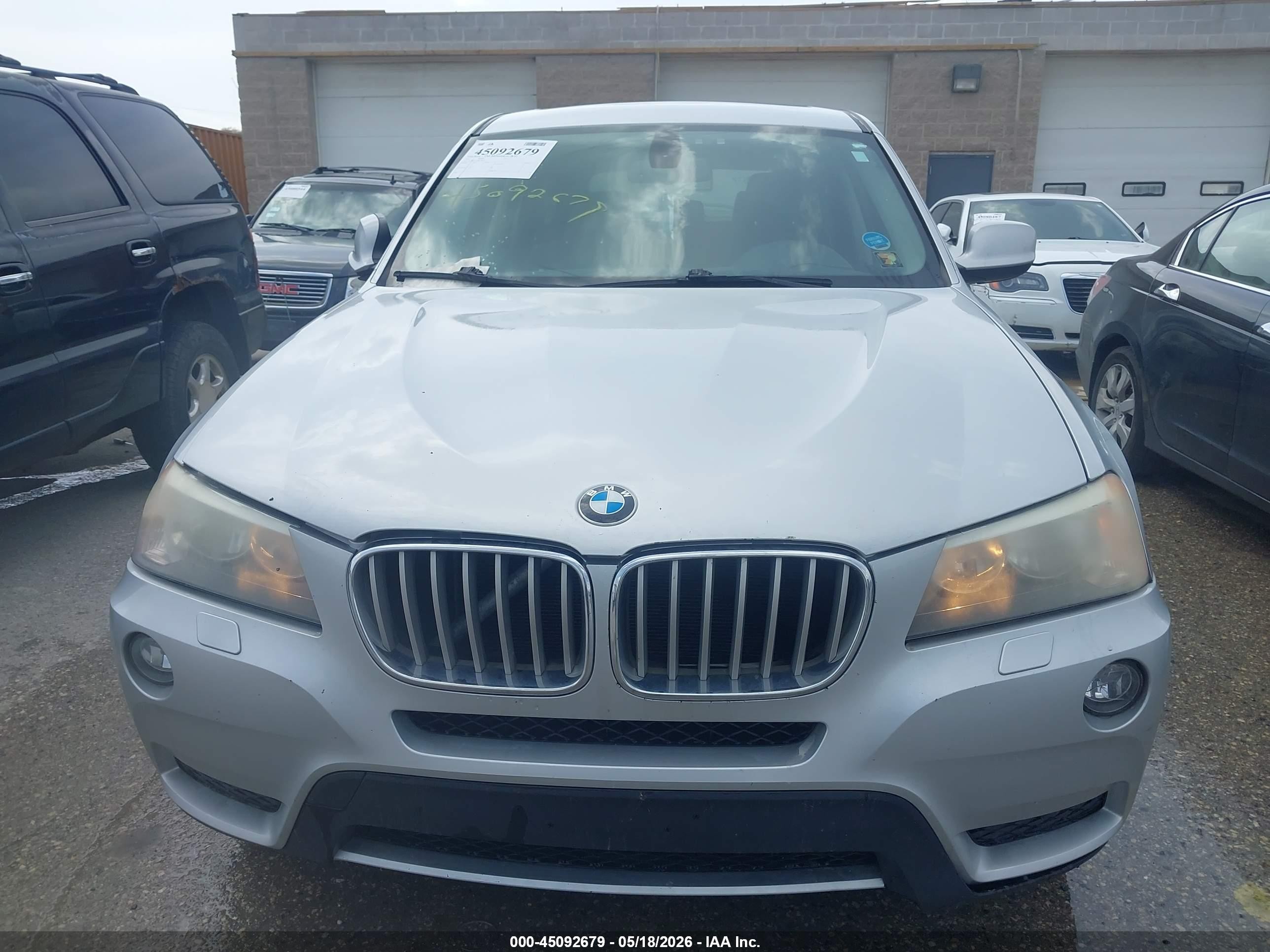 2011 Bmw X3 Xdrive28i Серебряный vin: 5UXWX5C58BL700357