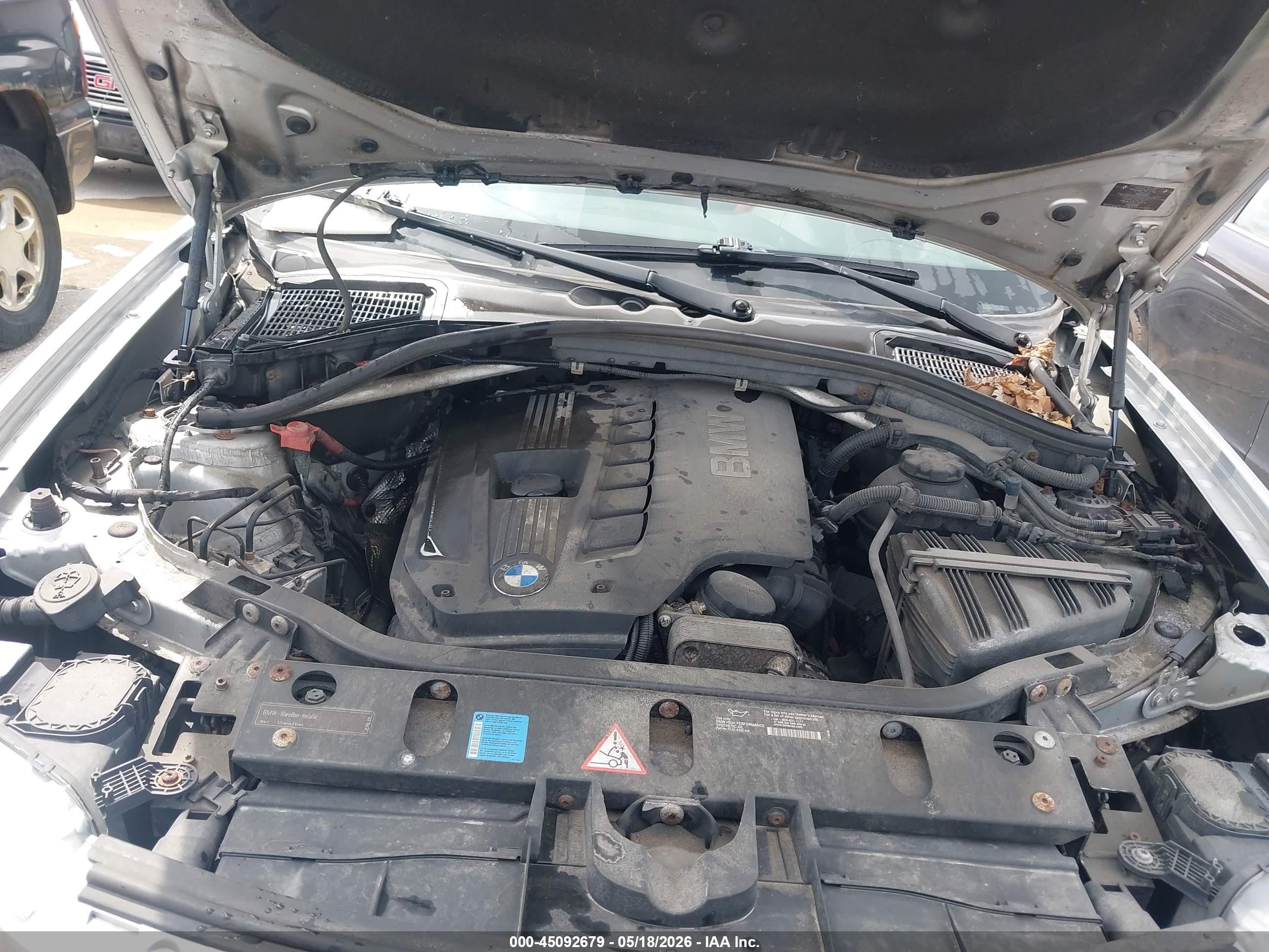 2011 Bmw X3 Xdrive28i Серебряный vin: 5UXWX5C58BL700357