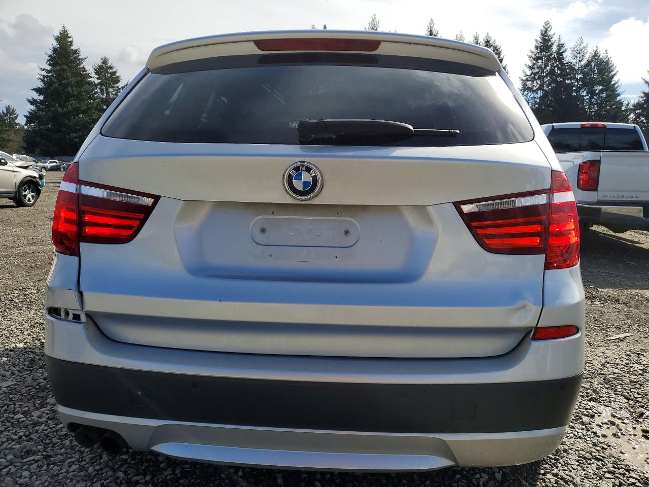 2011 Bmw X3 Xdrive28i Silver vin: 5UXWX5C58BL704358