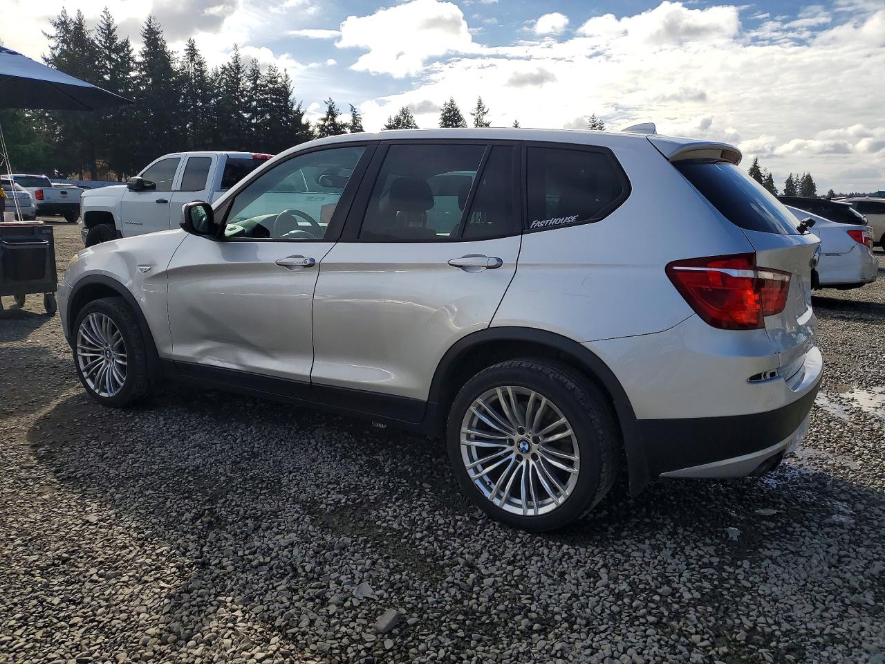 2011 Bmw X3 Xdrive28i Silver vin: 5UXWX5C58BL704358