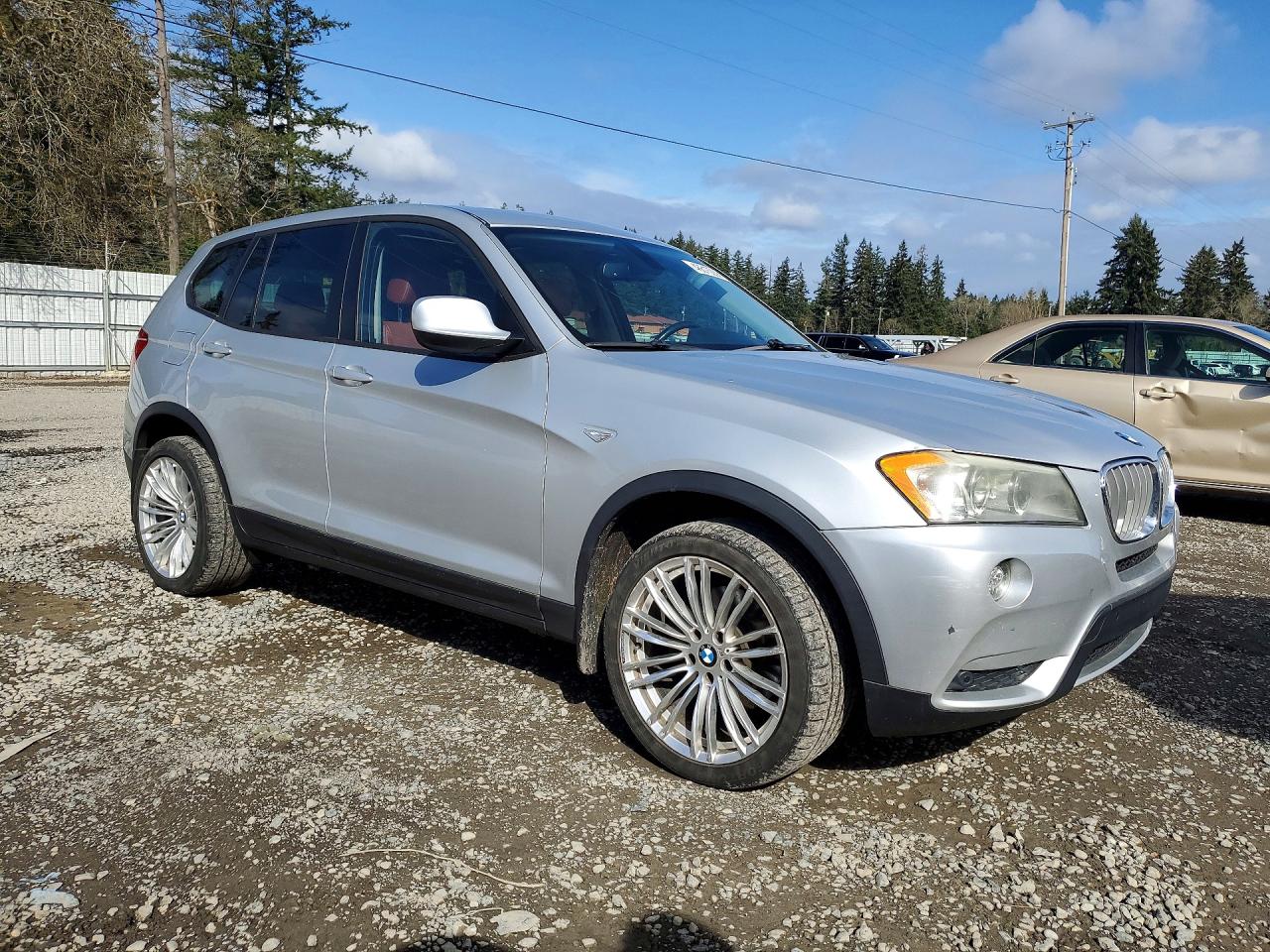 2011 Bmw X3 Xdrive28i Silver vin: 5UXWX5C58BL704358