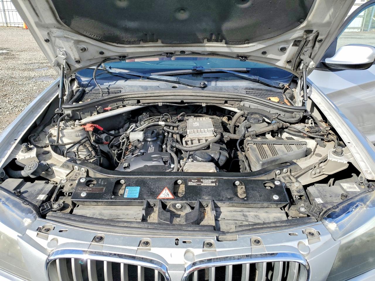 2011 Bmw X3 Xdrive28i Silver vin: 5UXWX5C58BL704358