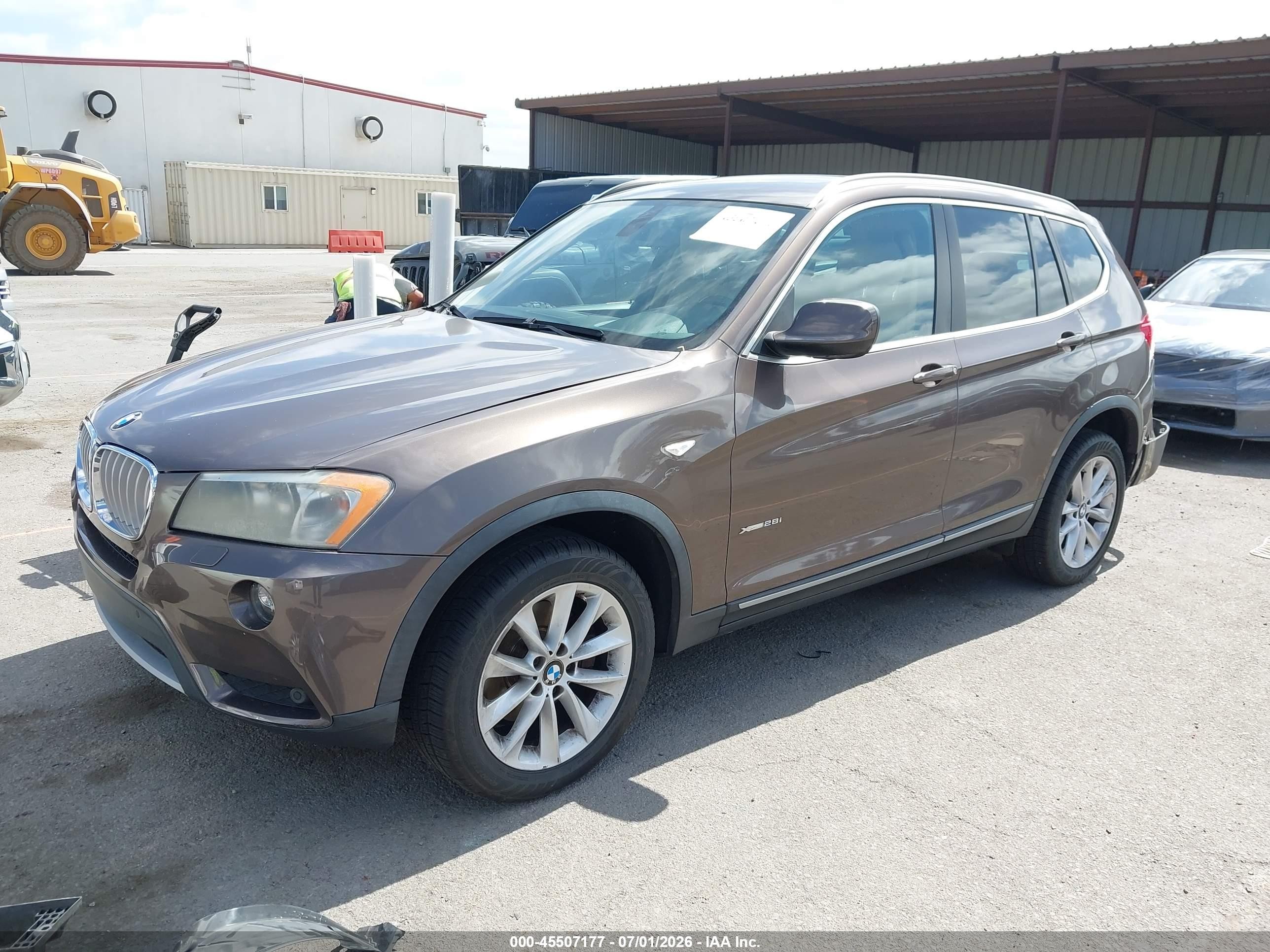 2011 Bmw X3 Xdrive28i Brown vin: 5UXWX5C58BL710533