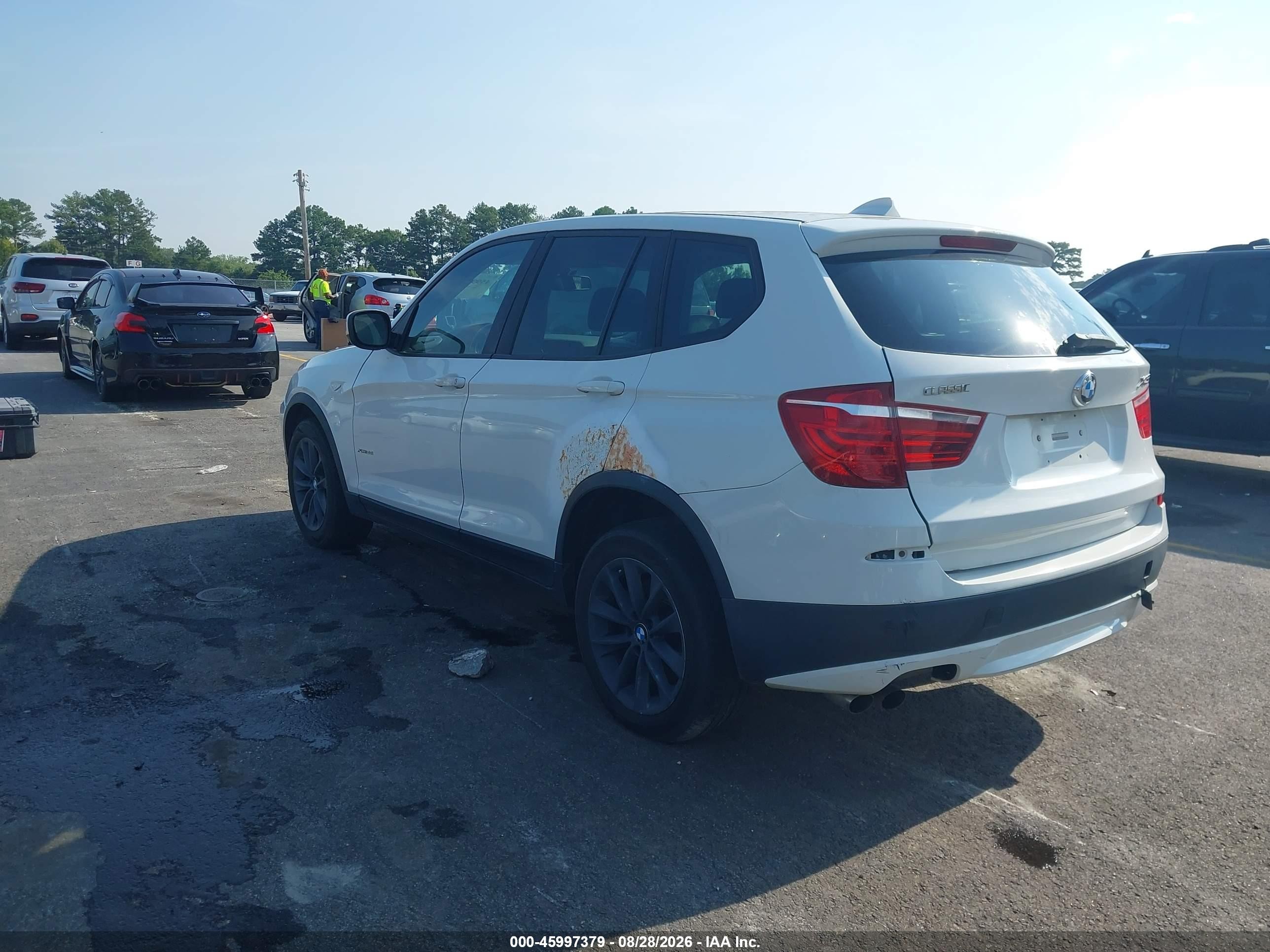 2011 Bmw X3 Xdrive28i White vin: 5UXWX5C58BLK59068