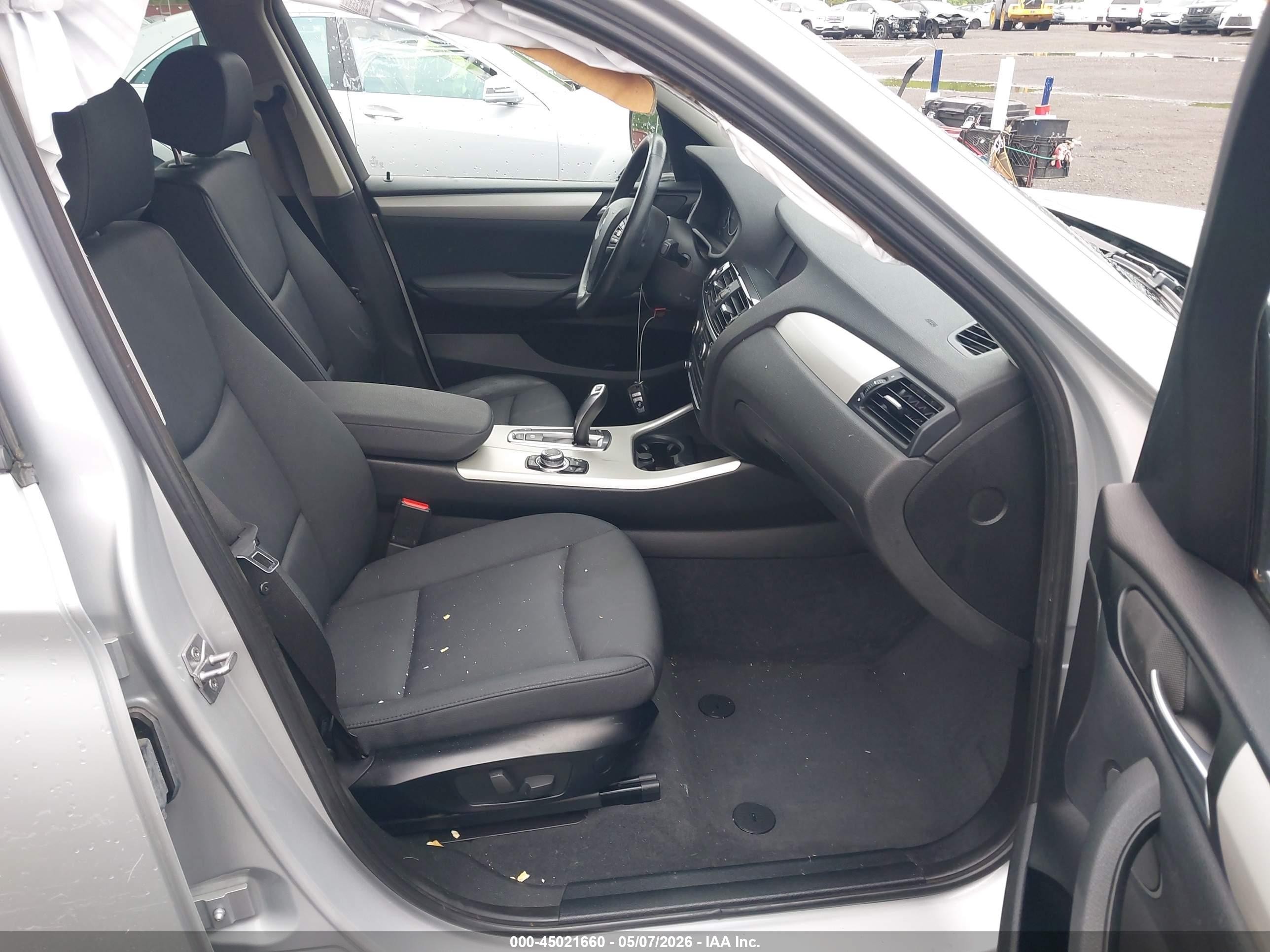 2012 Bmw X3 Xdrive28i Silver vin: 5UXWX5C58CL720478