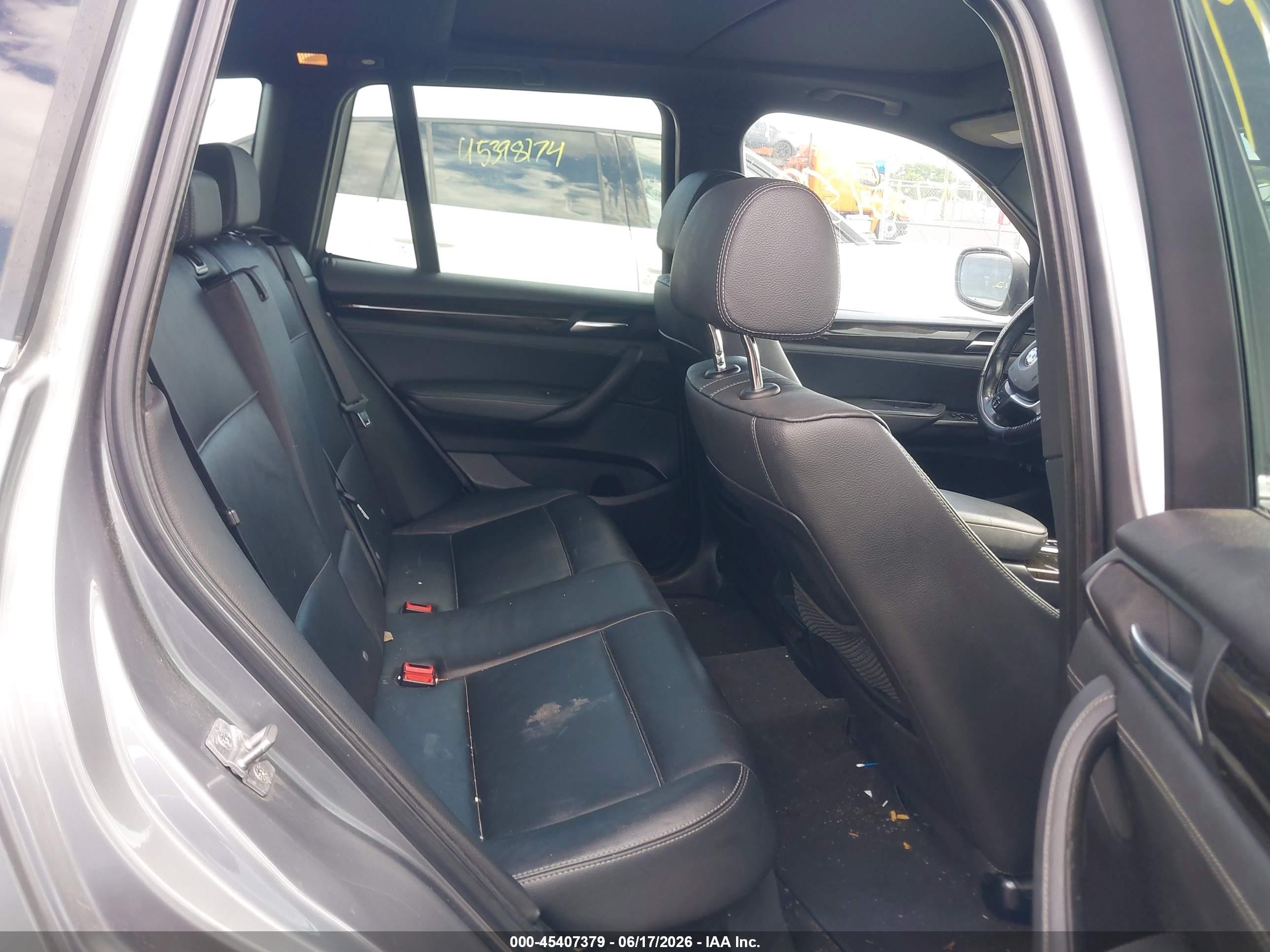 2012 Bmw X3 Xdrive28i Gray vin: 5UXWX5C58CL726426