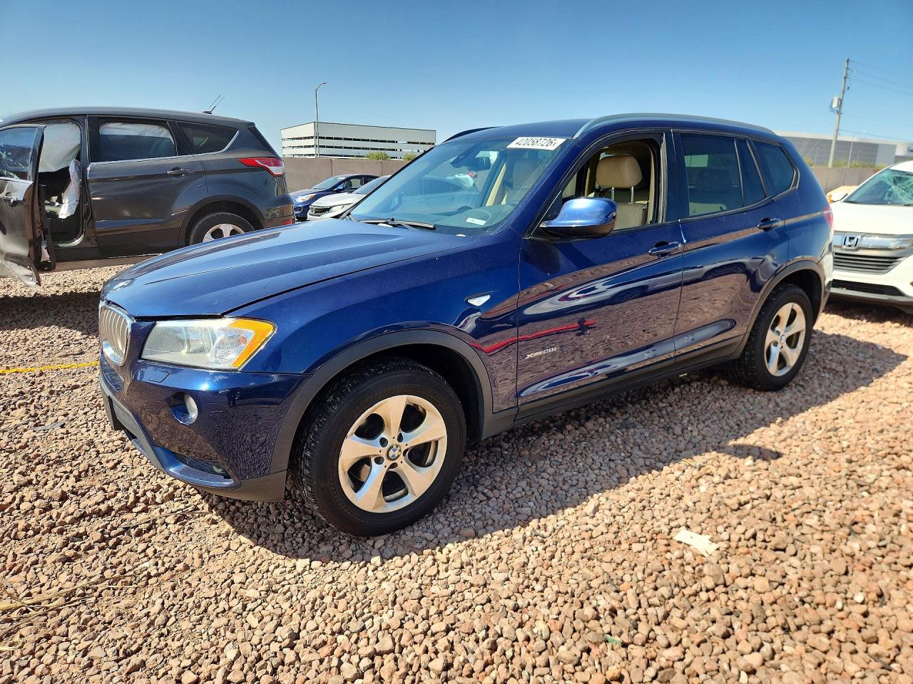 2012 Bmw Motorrad X3 Blue vin: 5UXWX5C58CL727902