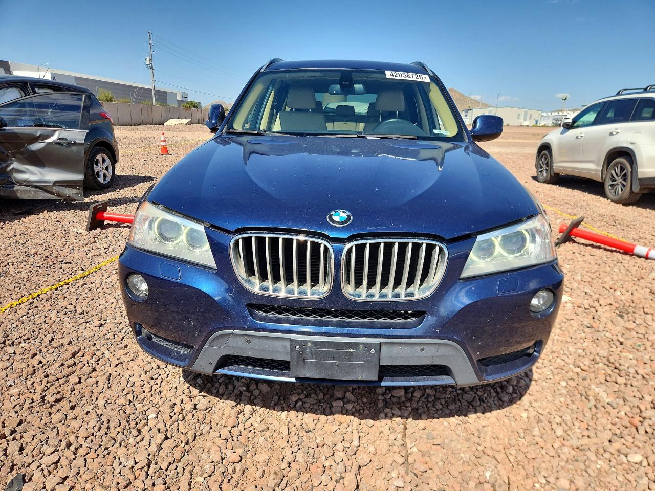 2012 Bmw Motorrad X3 Blue vin: 5UXWX5C58CL727902
