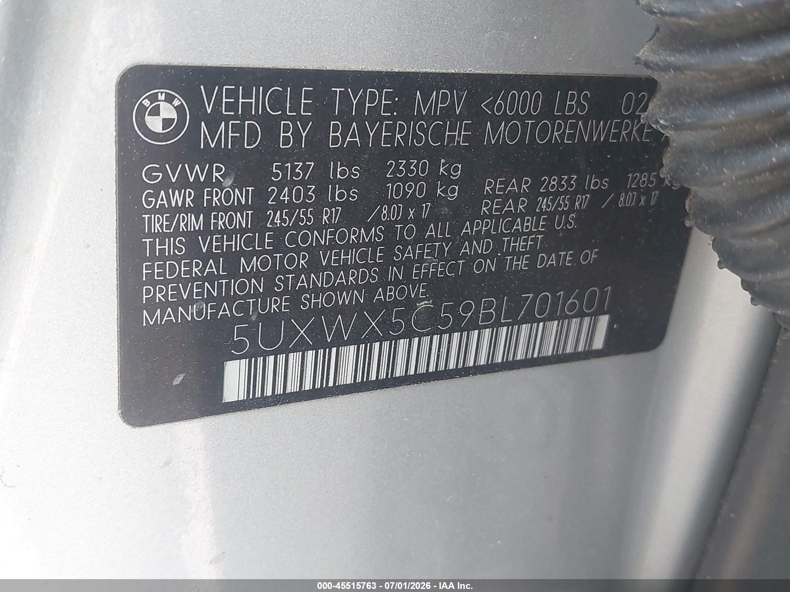 2011 Bmw X3 Xdrive28i Silver vin: 5UXWX5C59BL701601