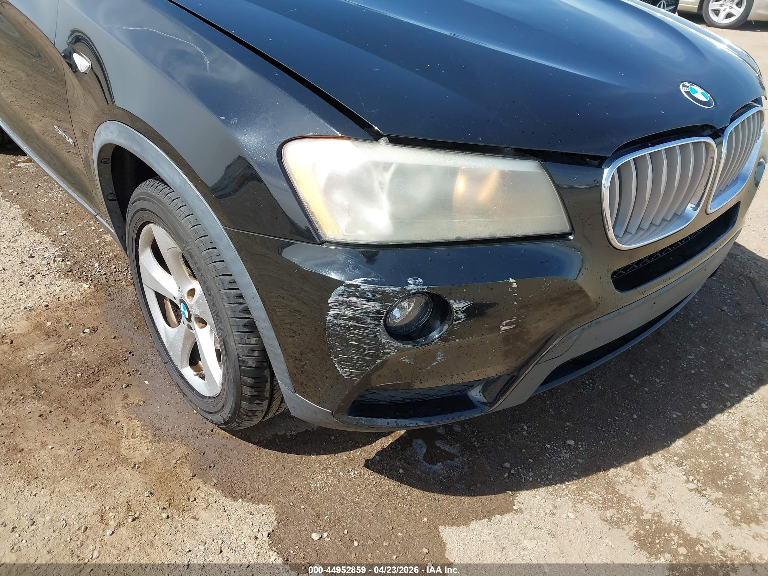 2011 Bmw X3 Xdrive28i Black vin: 5UXWX5C59BL712615