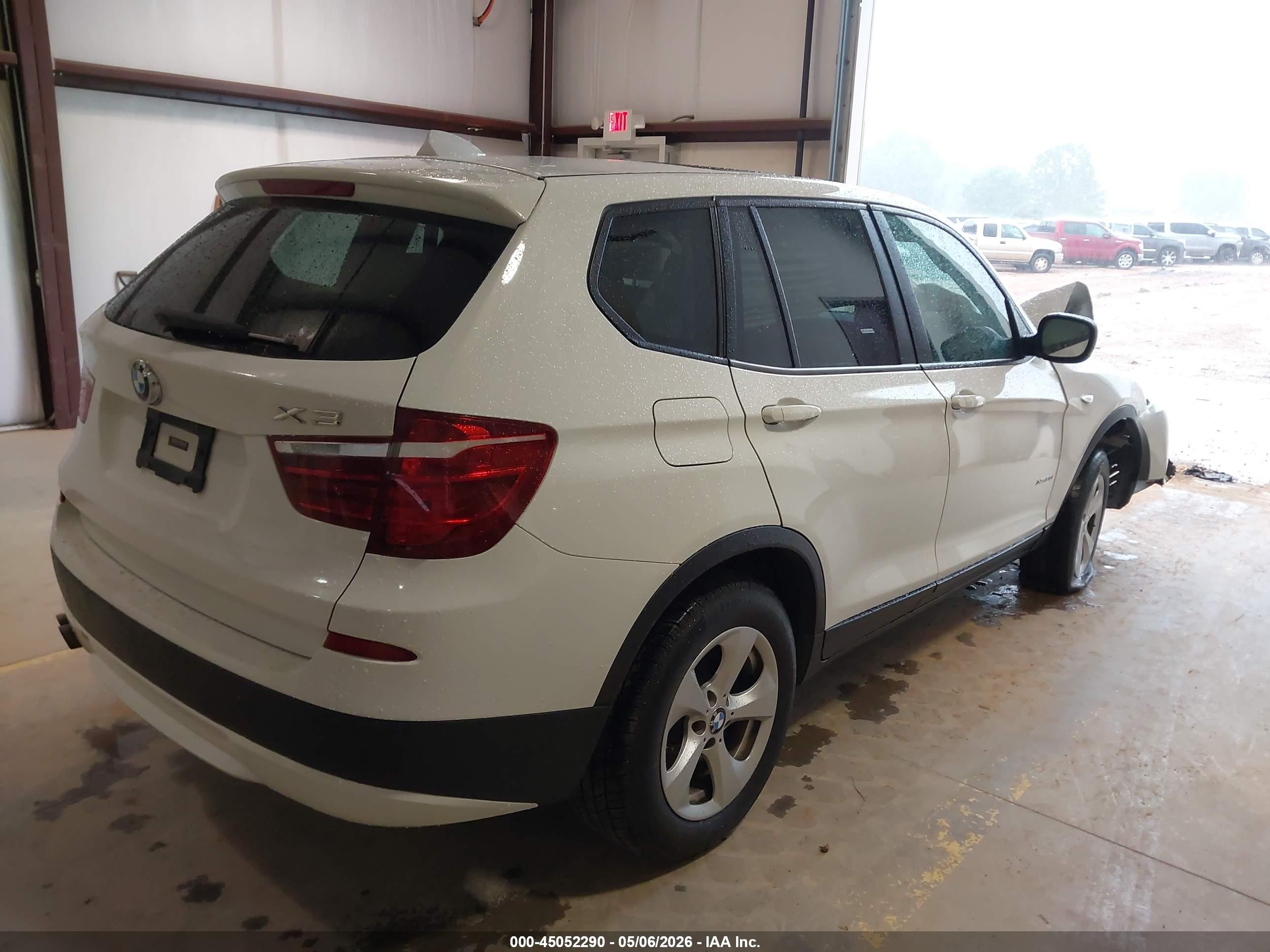 2012 Bmw X3 Xdrive28i White vin: 5UXWX5C59CL724670