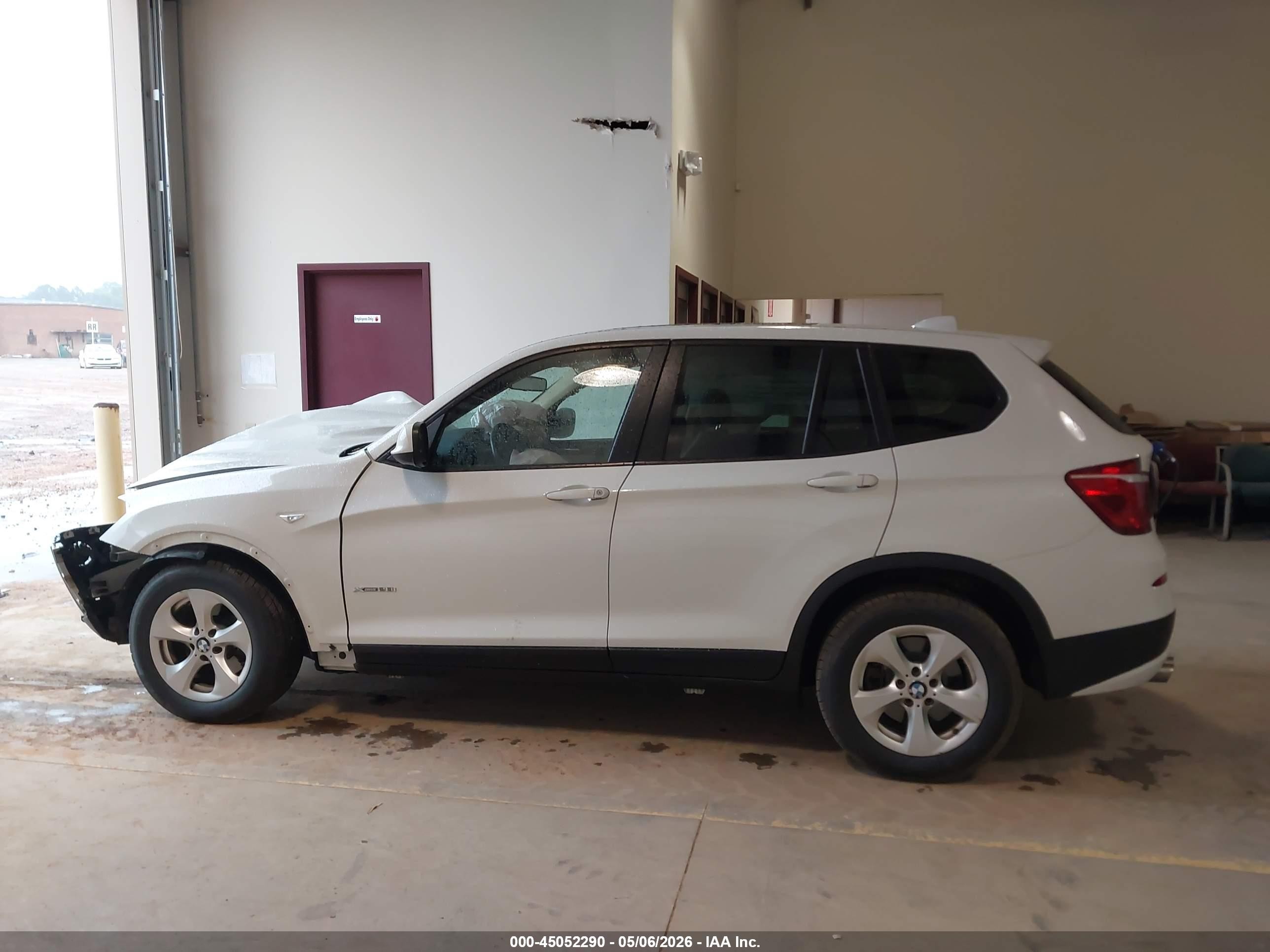 2012 Bmw X3 Xdrive28i White vin: 5UXWX5C59CL724670