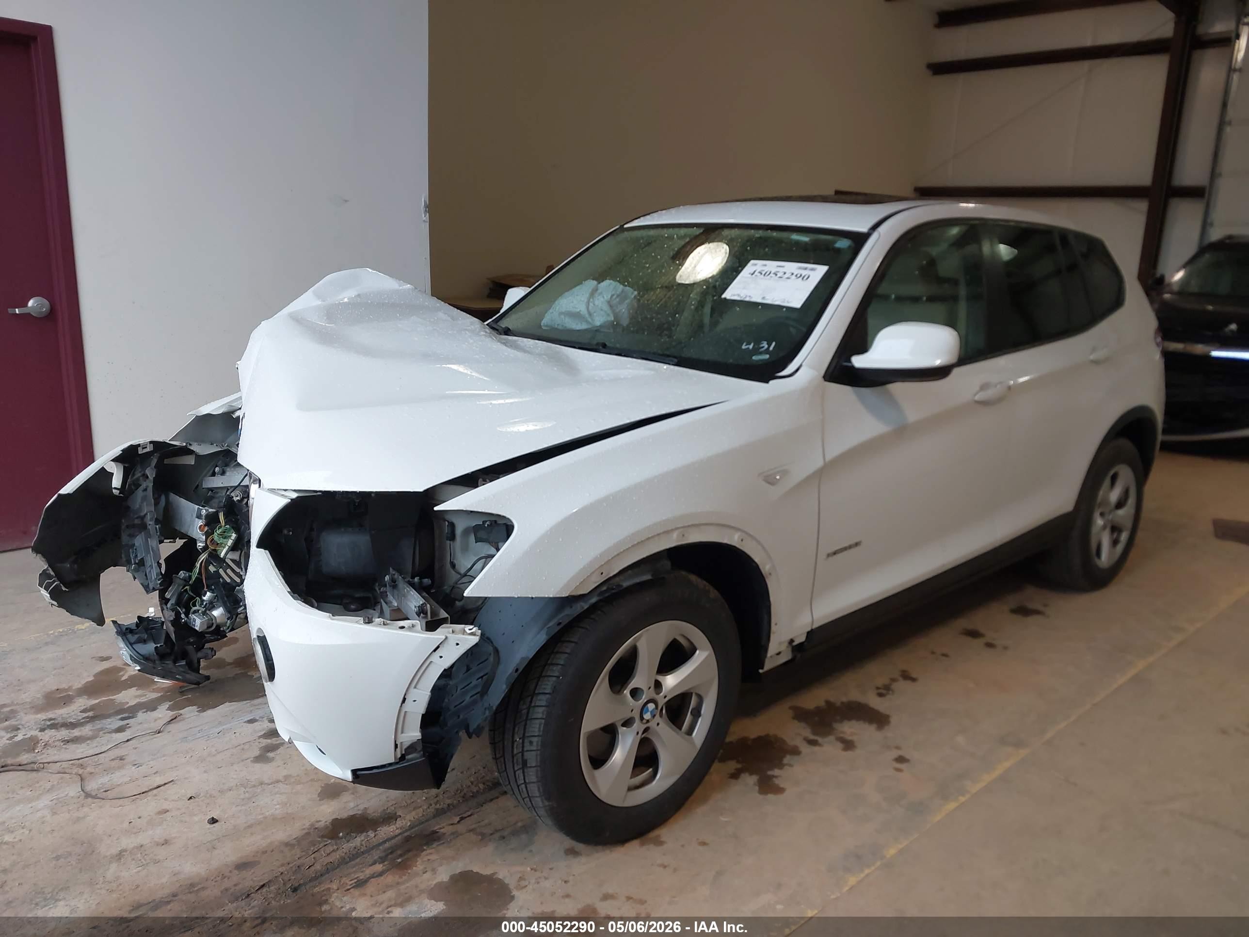 2012 Bmw X3 Xdrive28i White vin: 5UXWX5C59CL724670