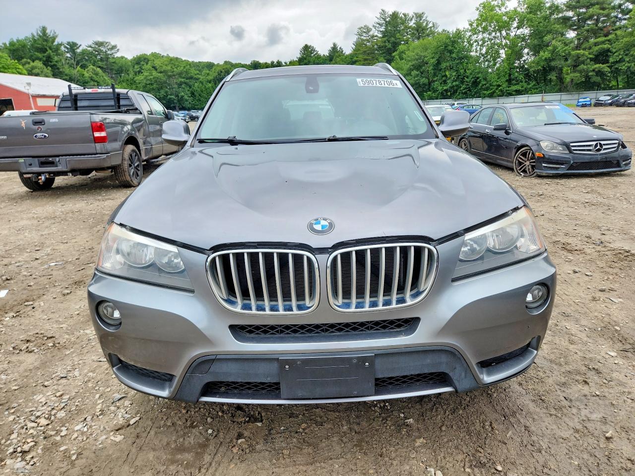 2012 Bmw X3 Xdrive28i Gray vin: 5UXWX5C59CL725527