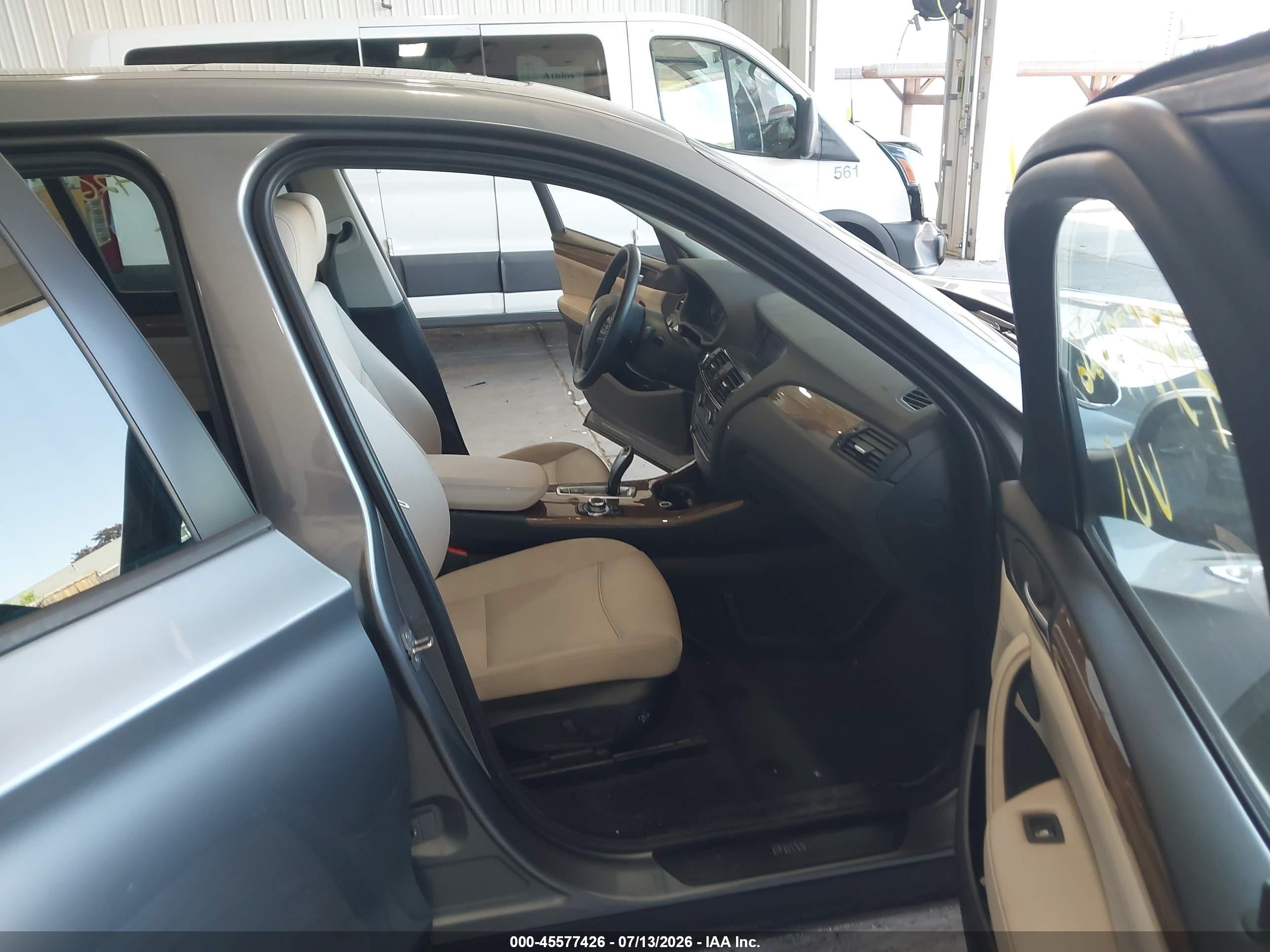 2012 Bmw X3 Xdrive28i Gray vin: 5UXWX5C59CL727407